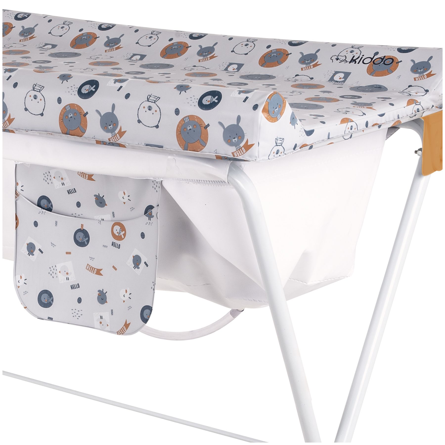 Kit Banheira 2 em 1 com Banheira, Suporte e Trocador Slim Plus Azul