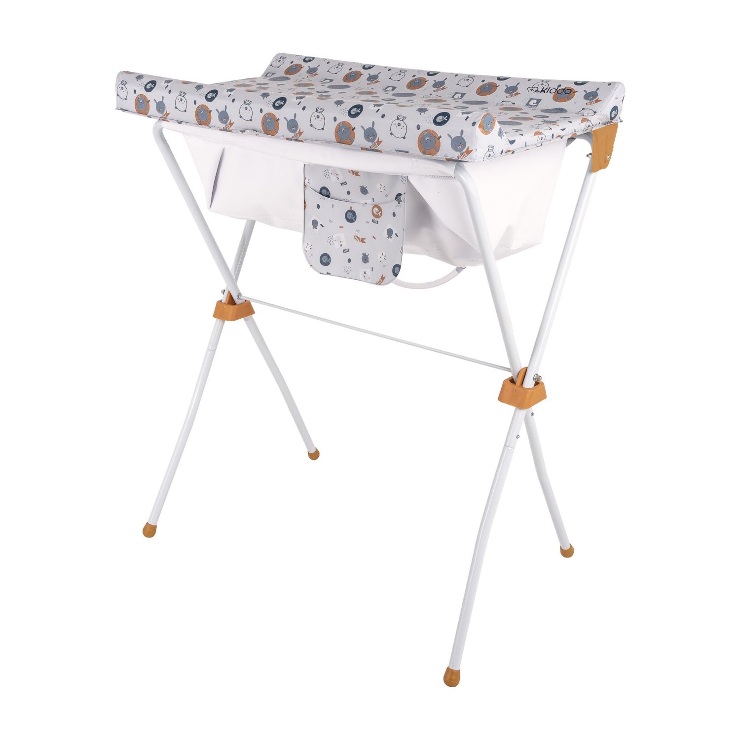 Kit Banheira 2 em 1 com Banheira, Suporte e Trocador Slim Plus Azul