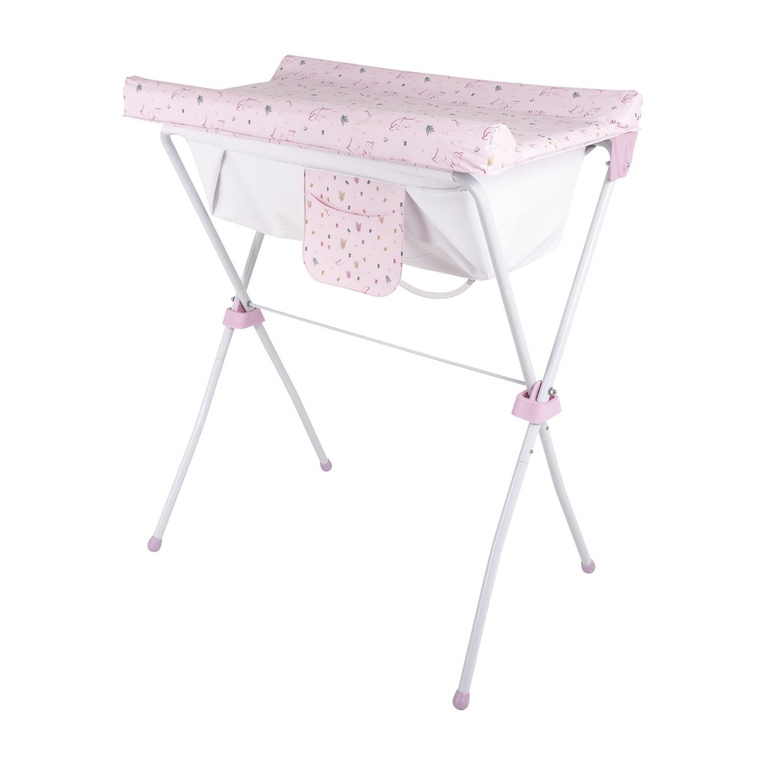 Kit Banheira 2 em 1 com Banheira, Suporte e Trocador Slim Plus Azul