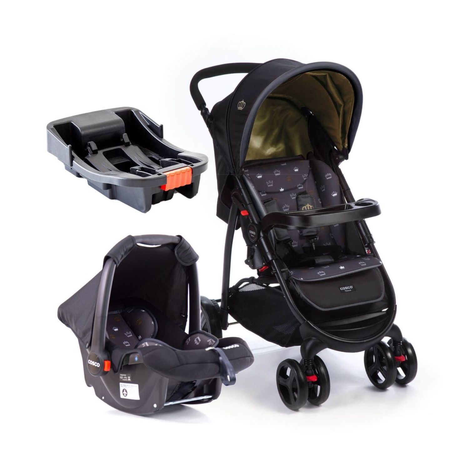 Carrinho de Bebê Travel System Nexus 3.0 Trio Preto