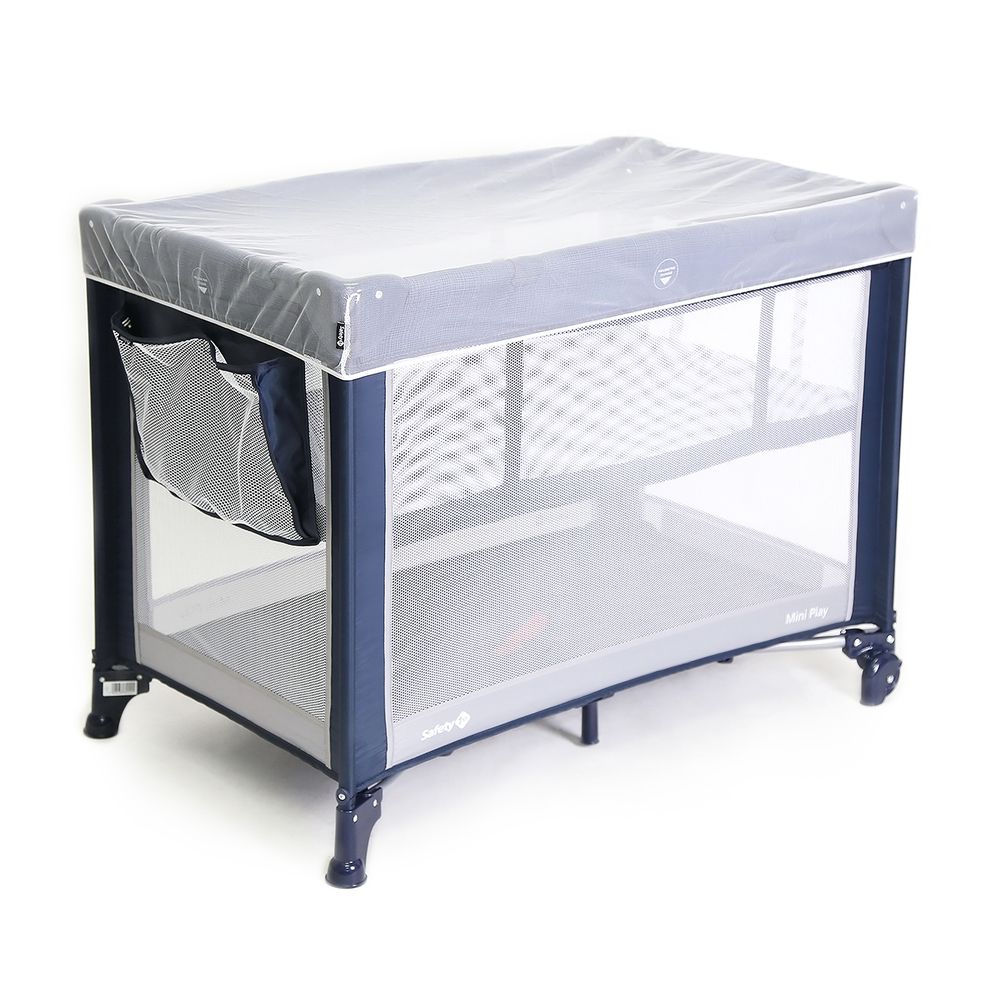 Berço Portátil Mini Play 1T Azul Marinho