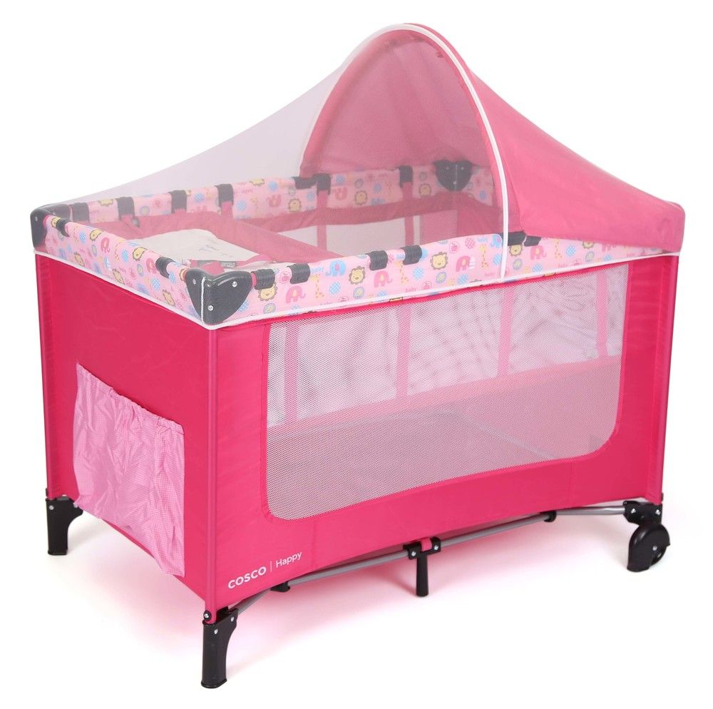 Berço Portátil Happy Cinza