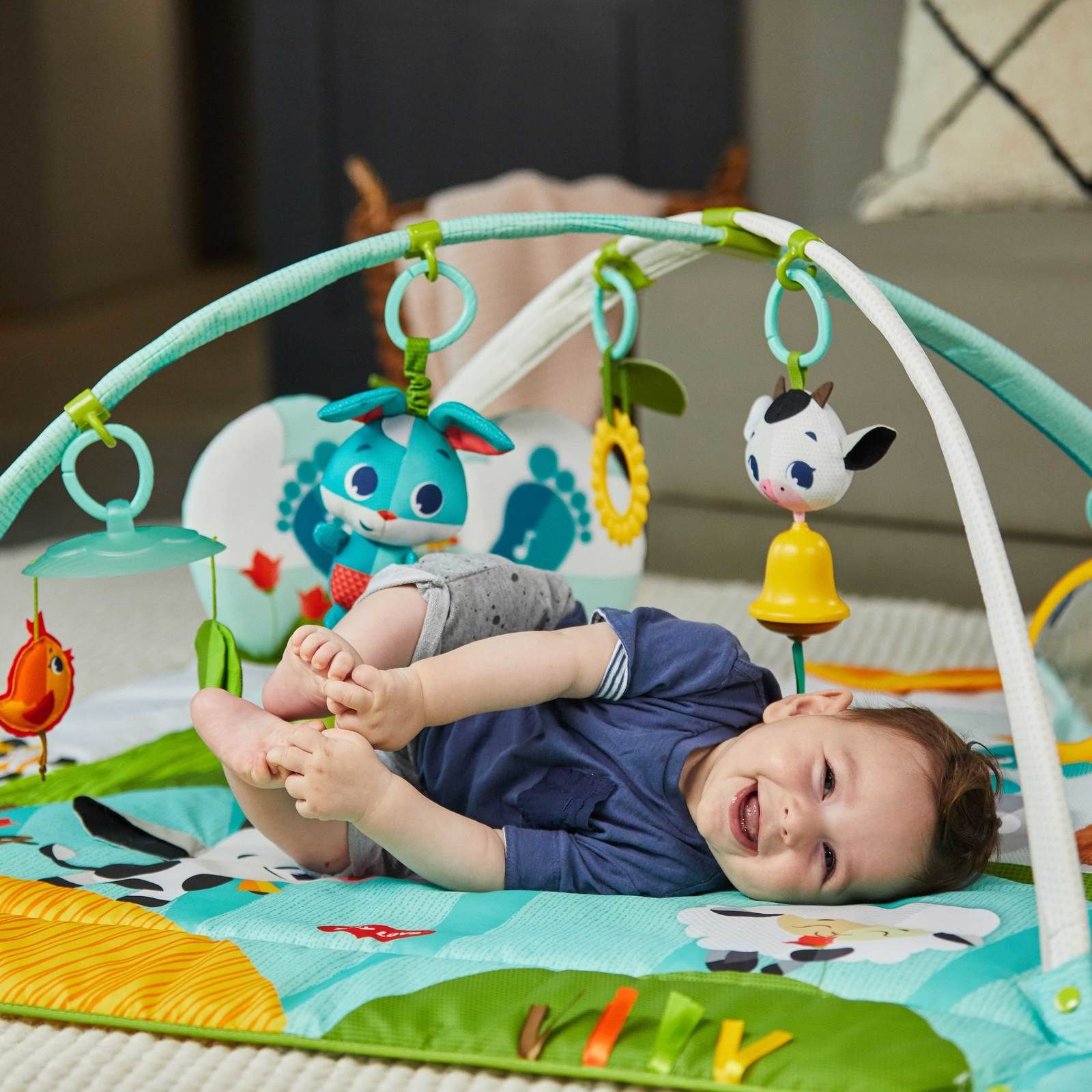 Tapete de Atividades Gymini Kick & Play Tiny Farm