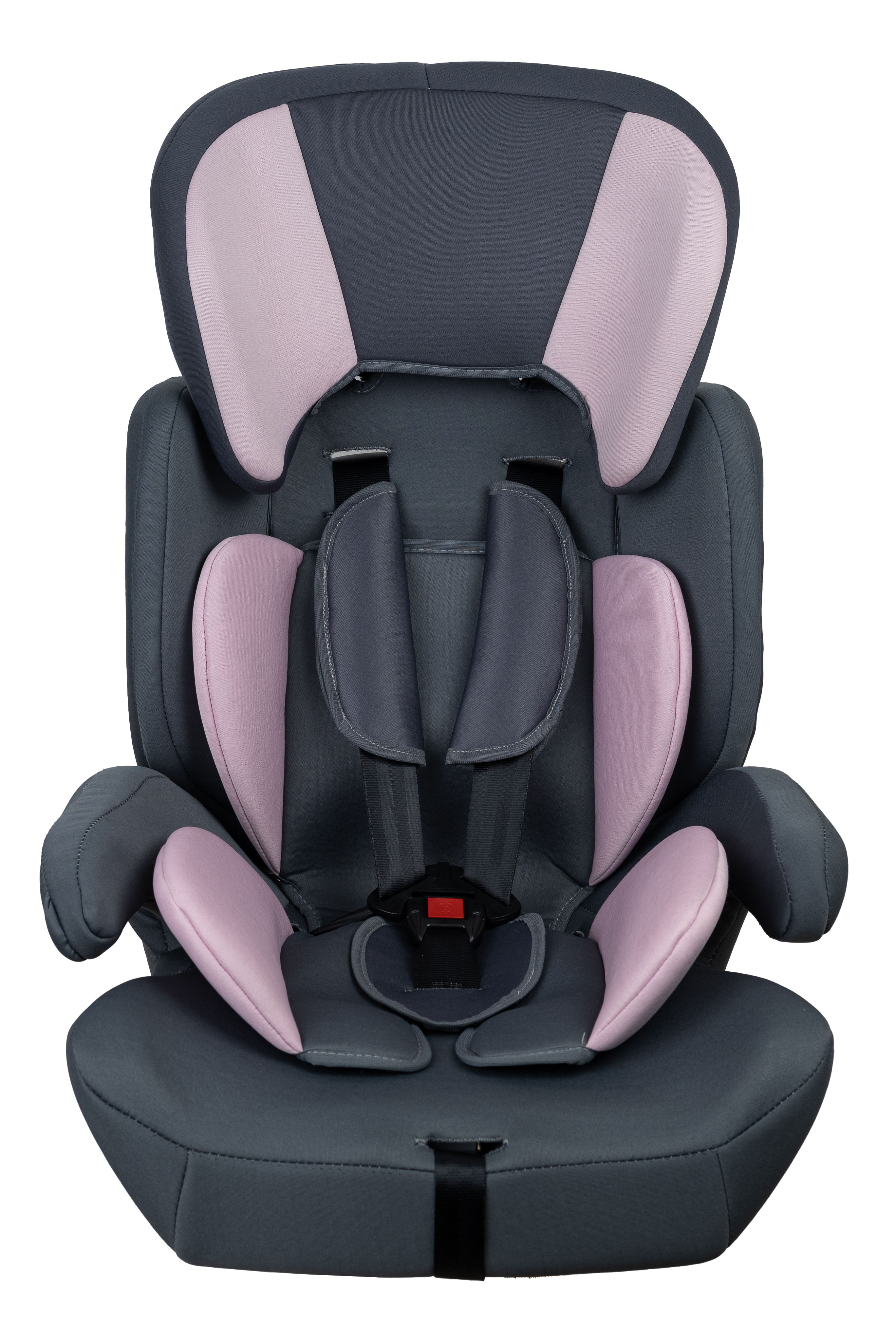 Cadeirinha de Carro Dream Baby Cinza e Rosa