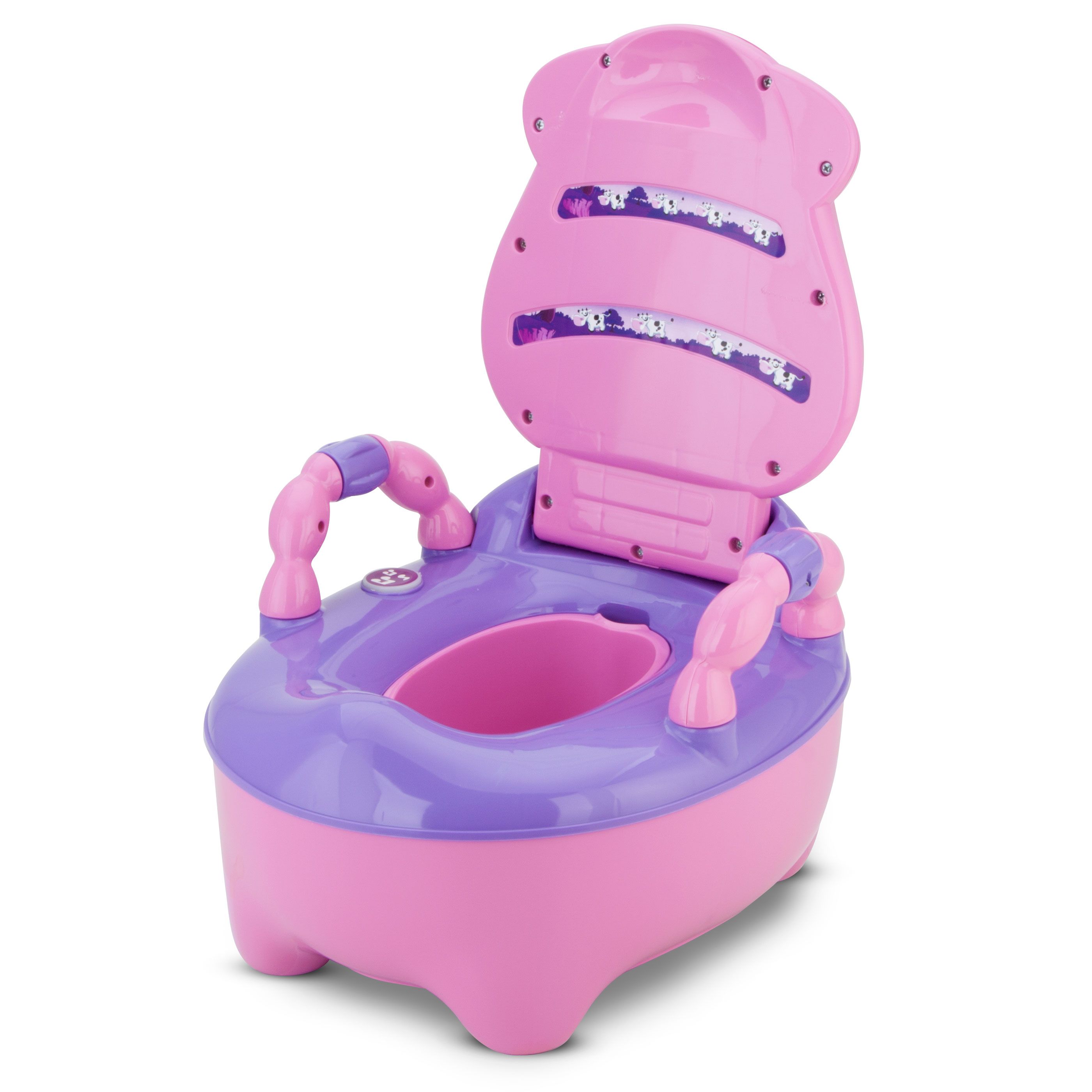 Troninho Infantil Fazenda Musical Rosa