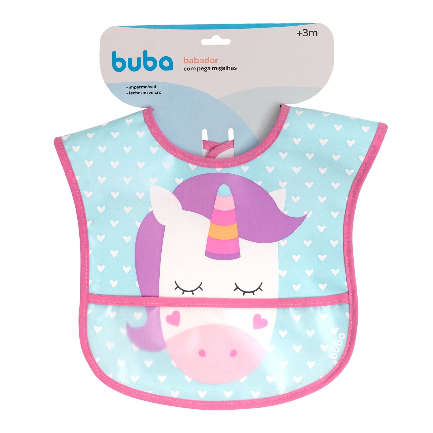 Babador com Bolso Animal Fun Unicórnio