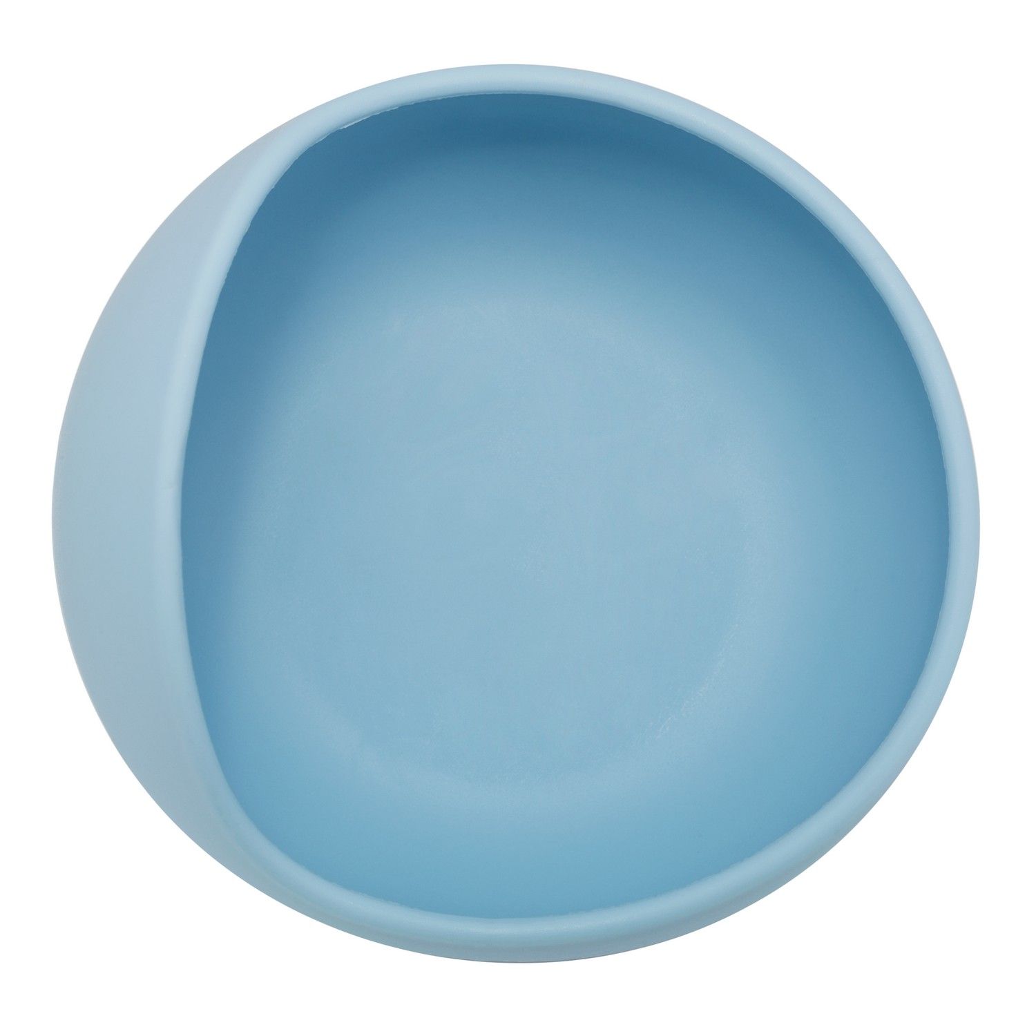 Bowl de Silicone com Ventosa Azul