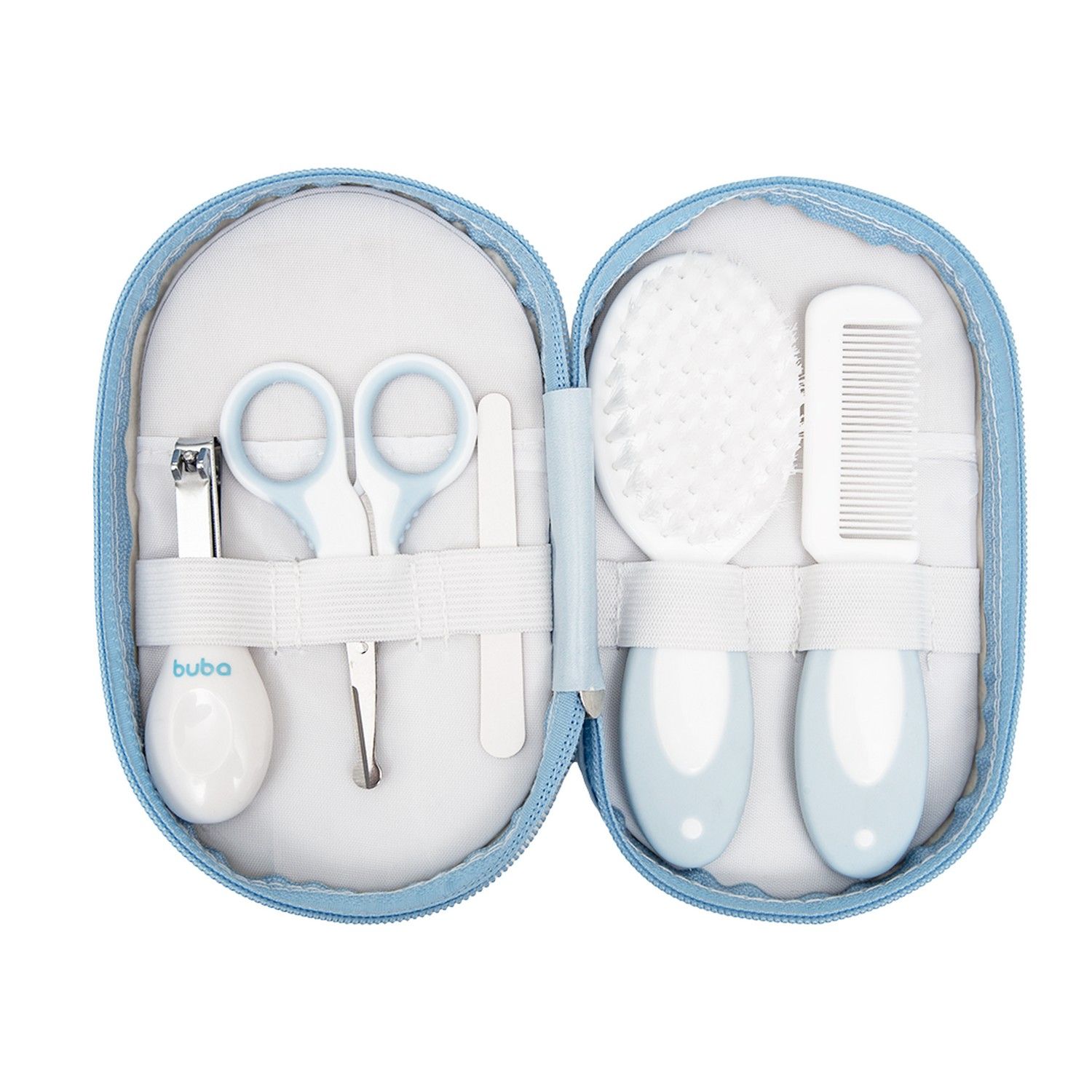 Kit Cuidados Bebê com Estojo Branco e Azul