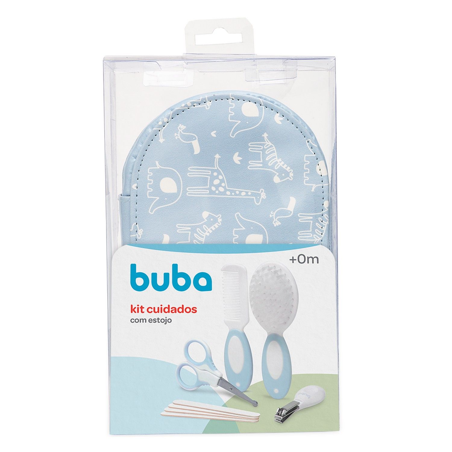 Kit Cuidados Bebê com Estojo Branco e Azul