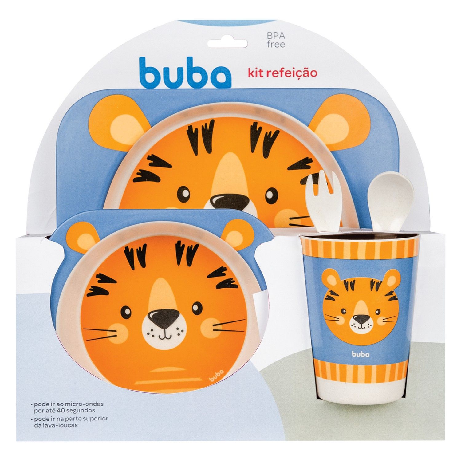 Kit Refeição Bambu Tigre