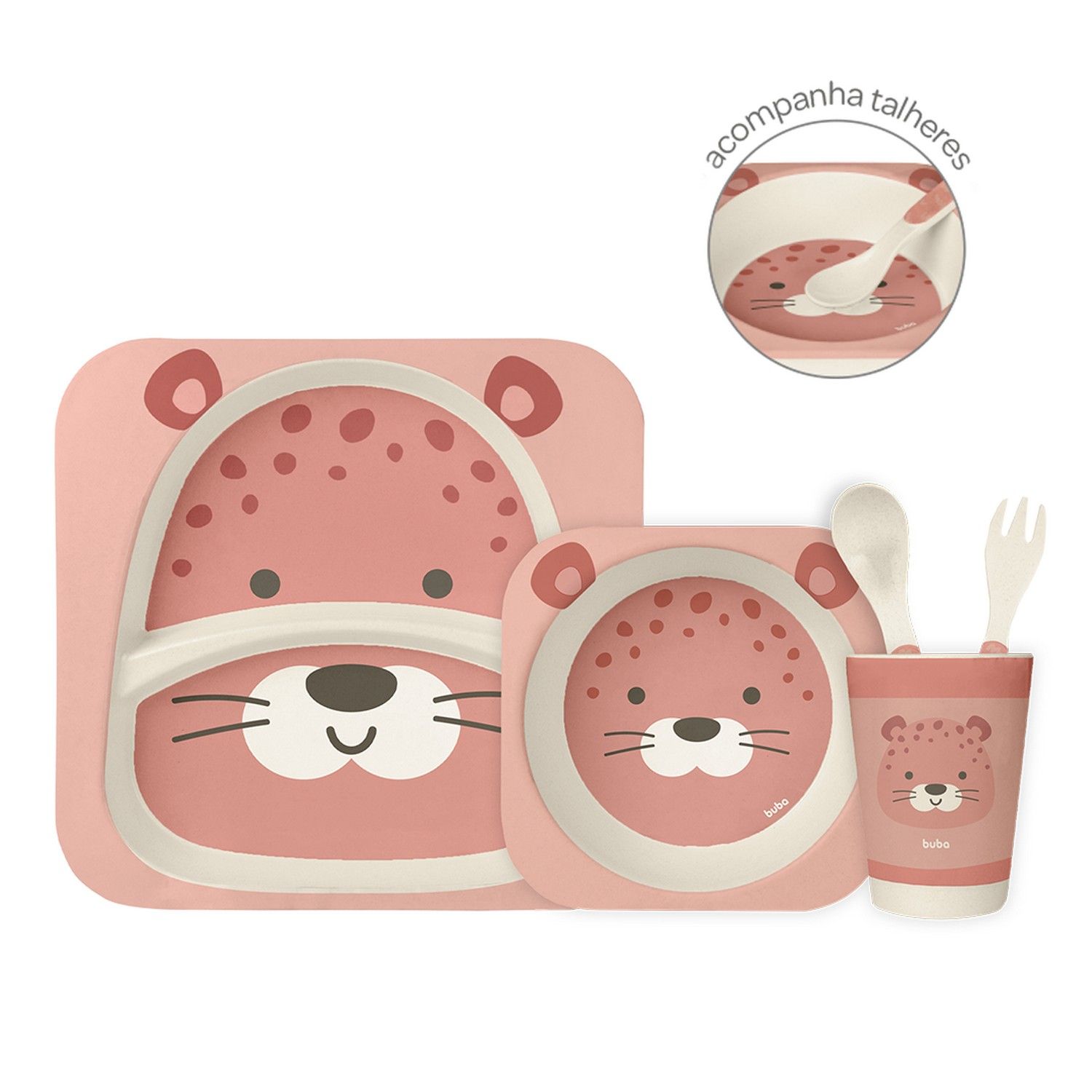 Kit Refeição Bambu Onça