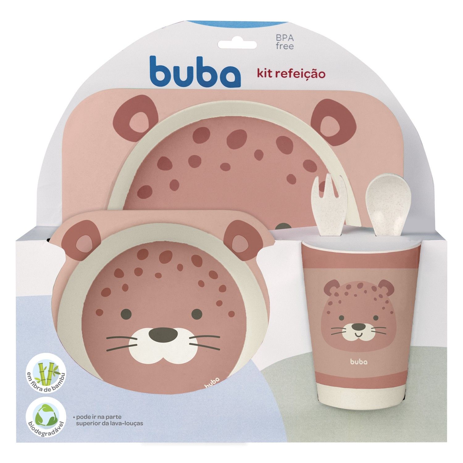 Kit Refeição Bambu Onça