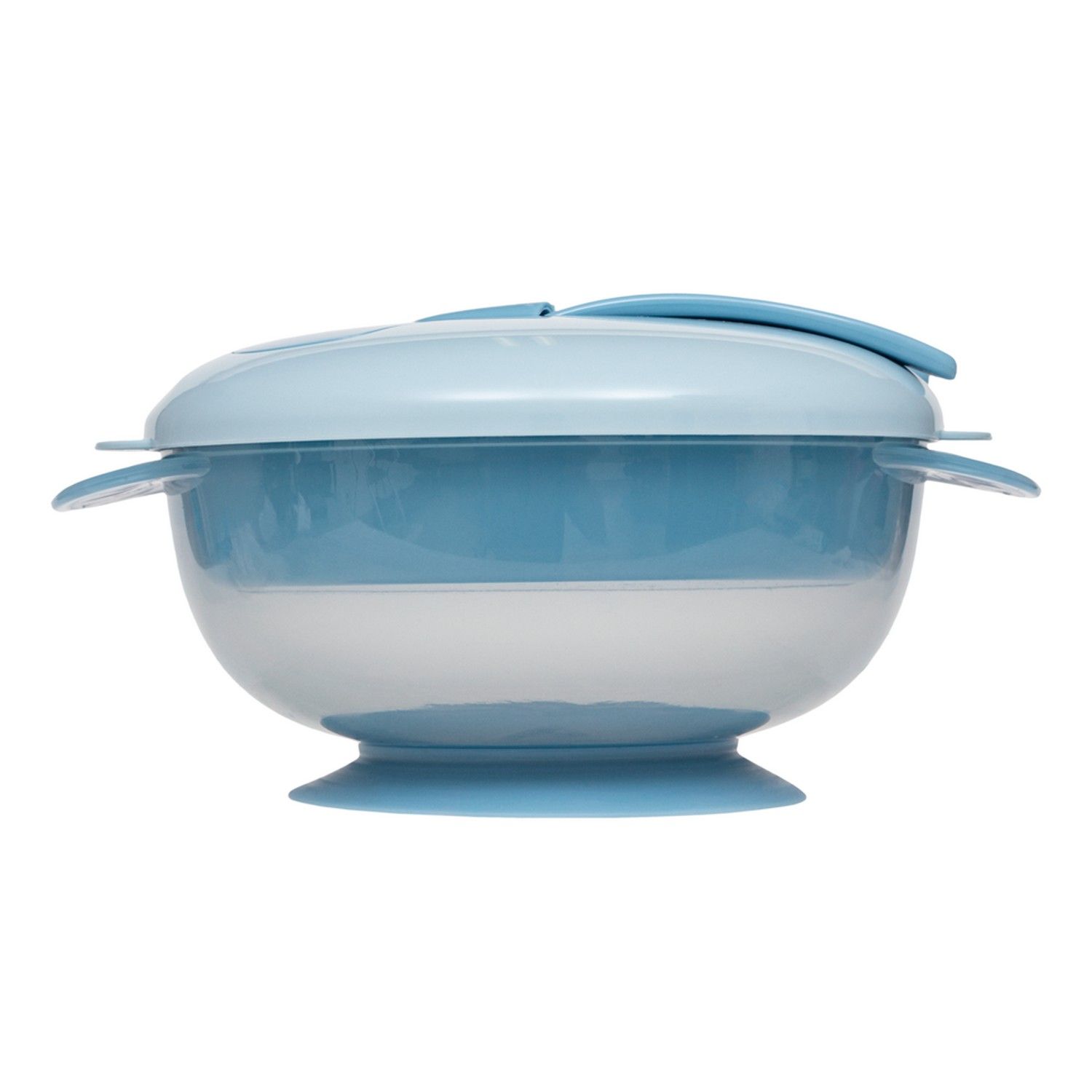 Kit Refeição com Compartimento e Talheres Azul