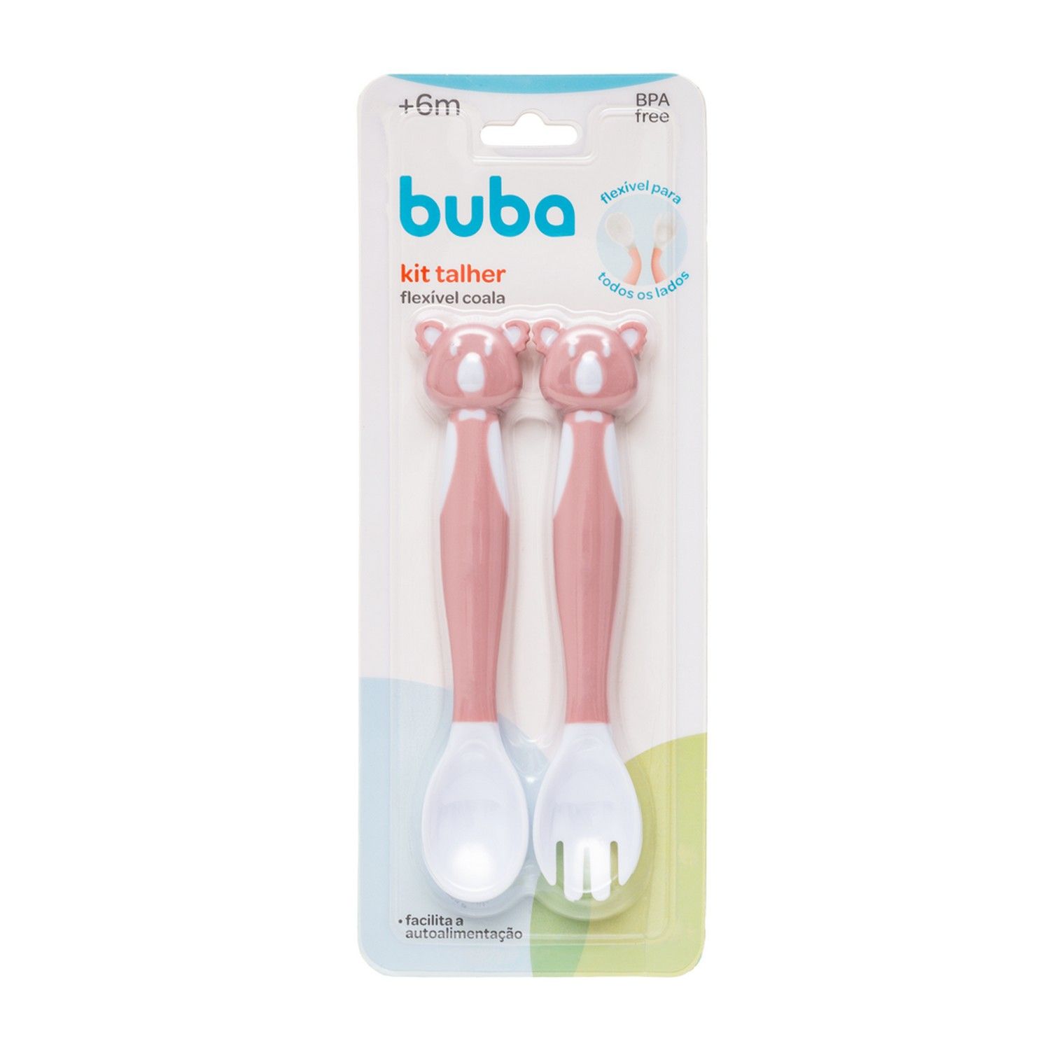 Kit Talher Flexível Coala Azul