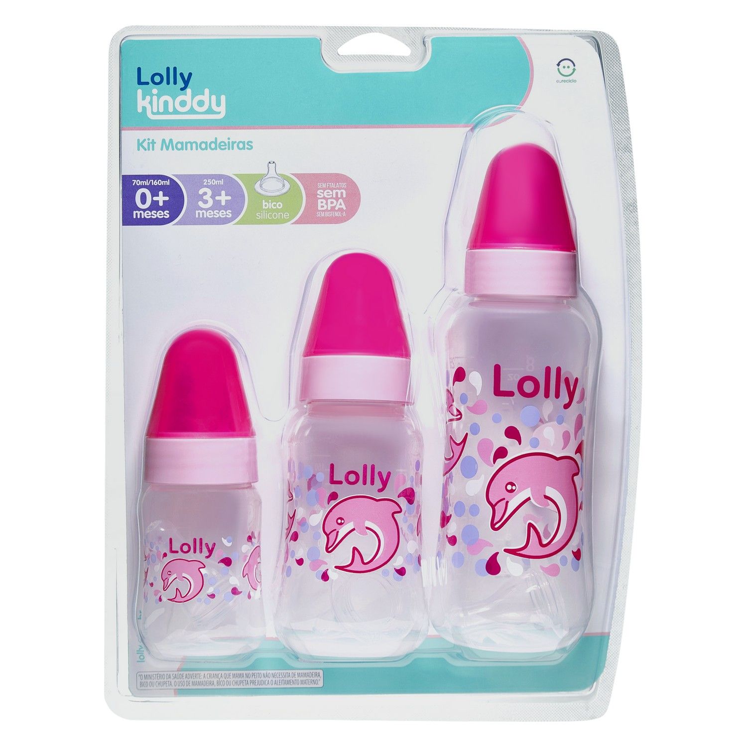 Kit Mamadeira Oceano Bico Ortodôntico Azul