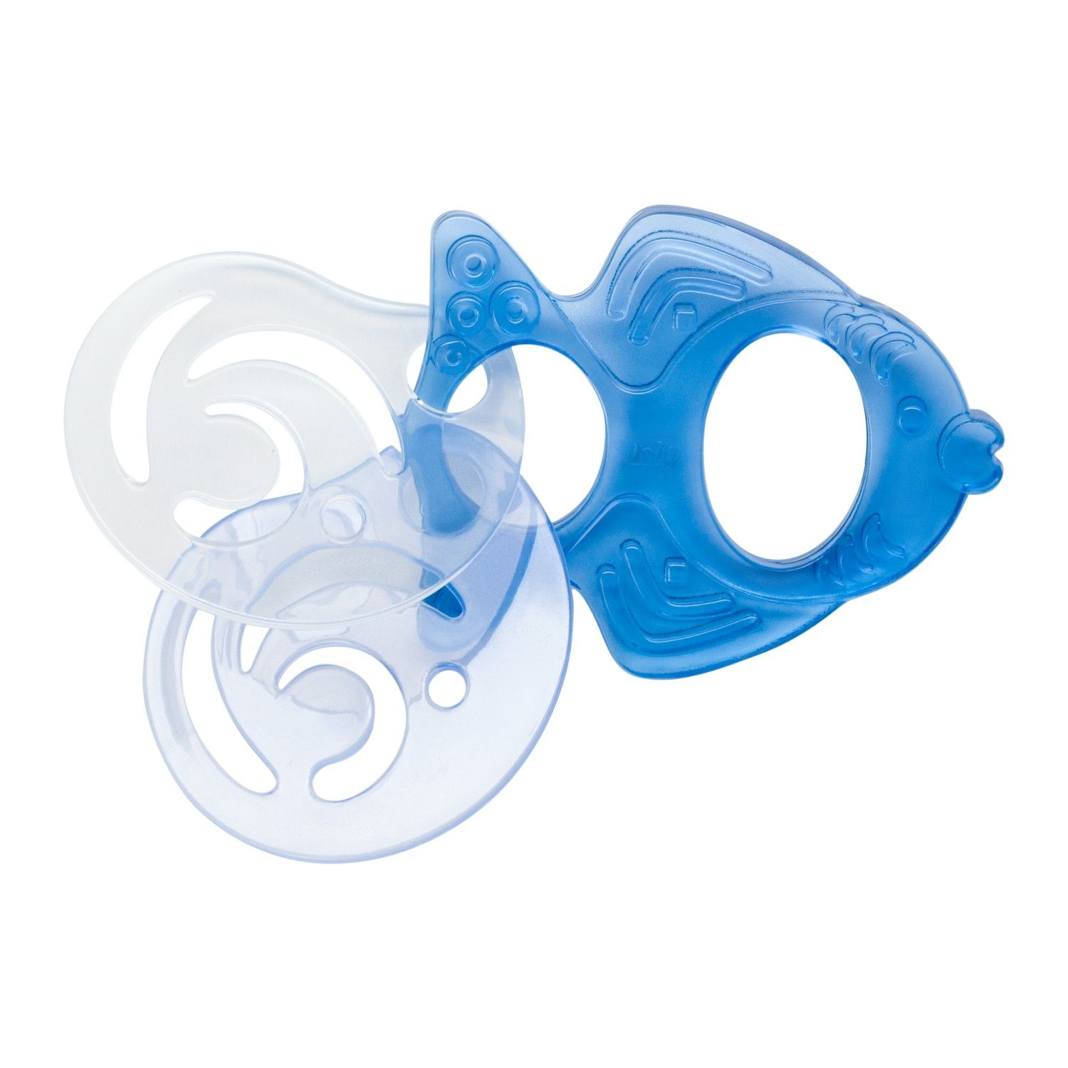 Mordedor Peixe com Penduricalhos Rosa