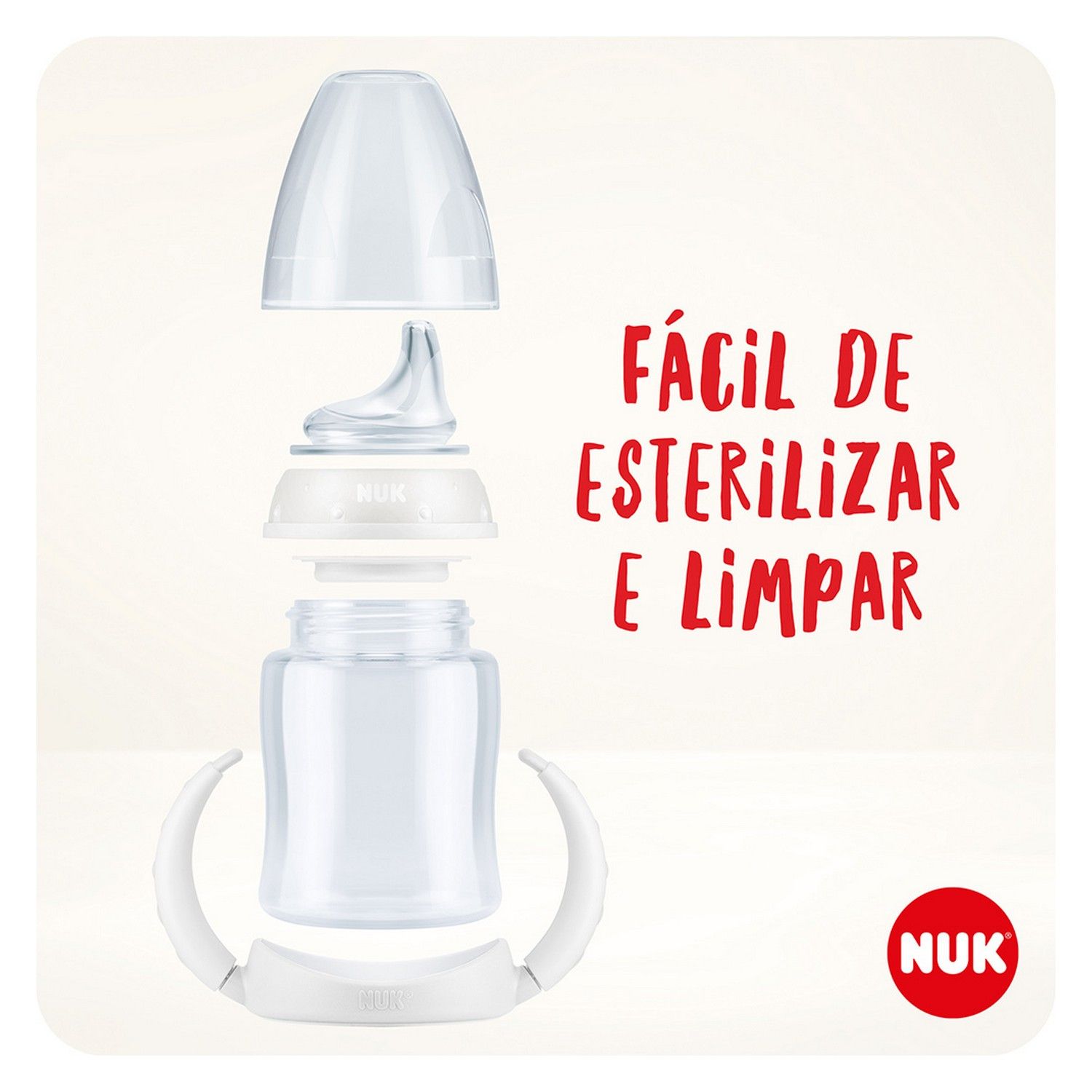 Copo de Treinamento Controle de Temperatura 150ml Branco