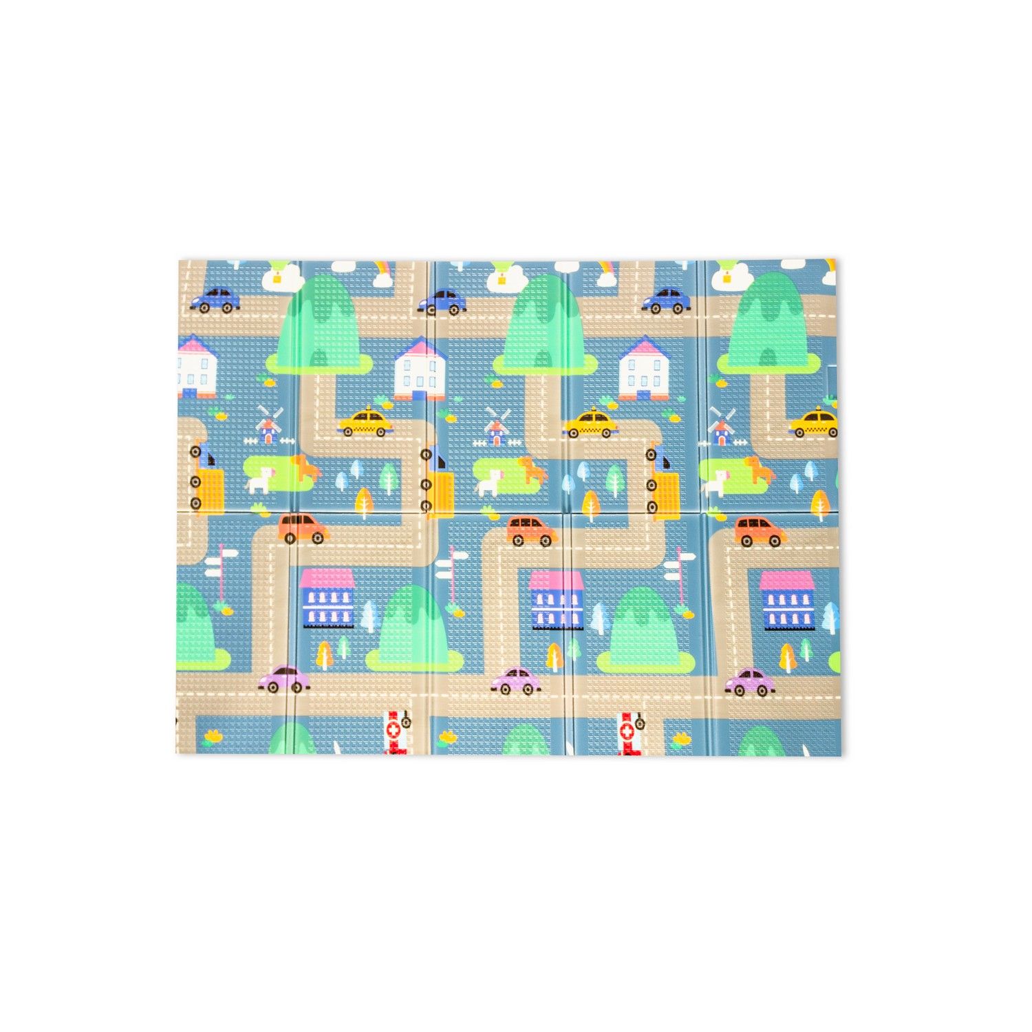 Tapete Infantil Dobrável ABC Bichinhos na Cidade 200 x 150cm - imagem 2