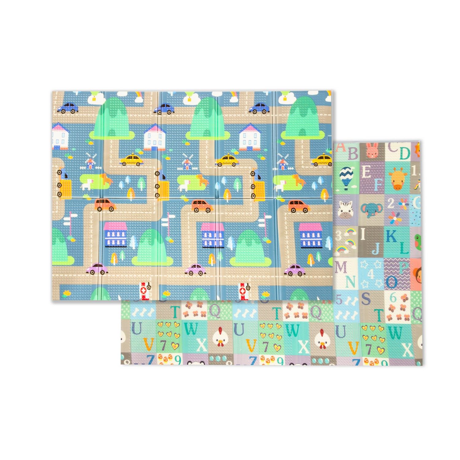 Tapete Infantil Dobrável ABC Bichinhos na Cidade 200 x 150cm