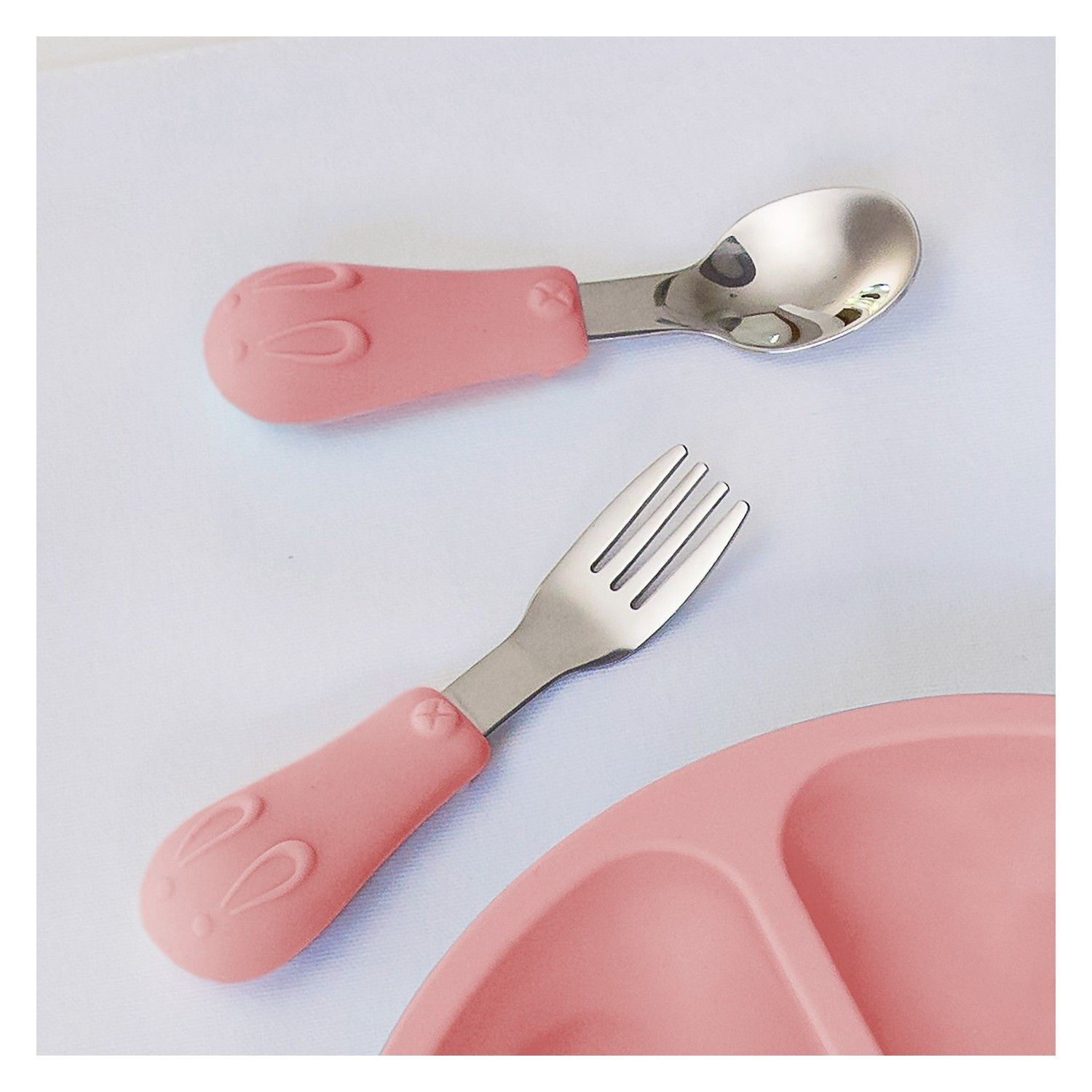 Kit Talher Cabo de Silicone Azul