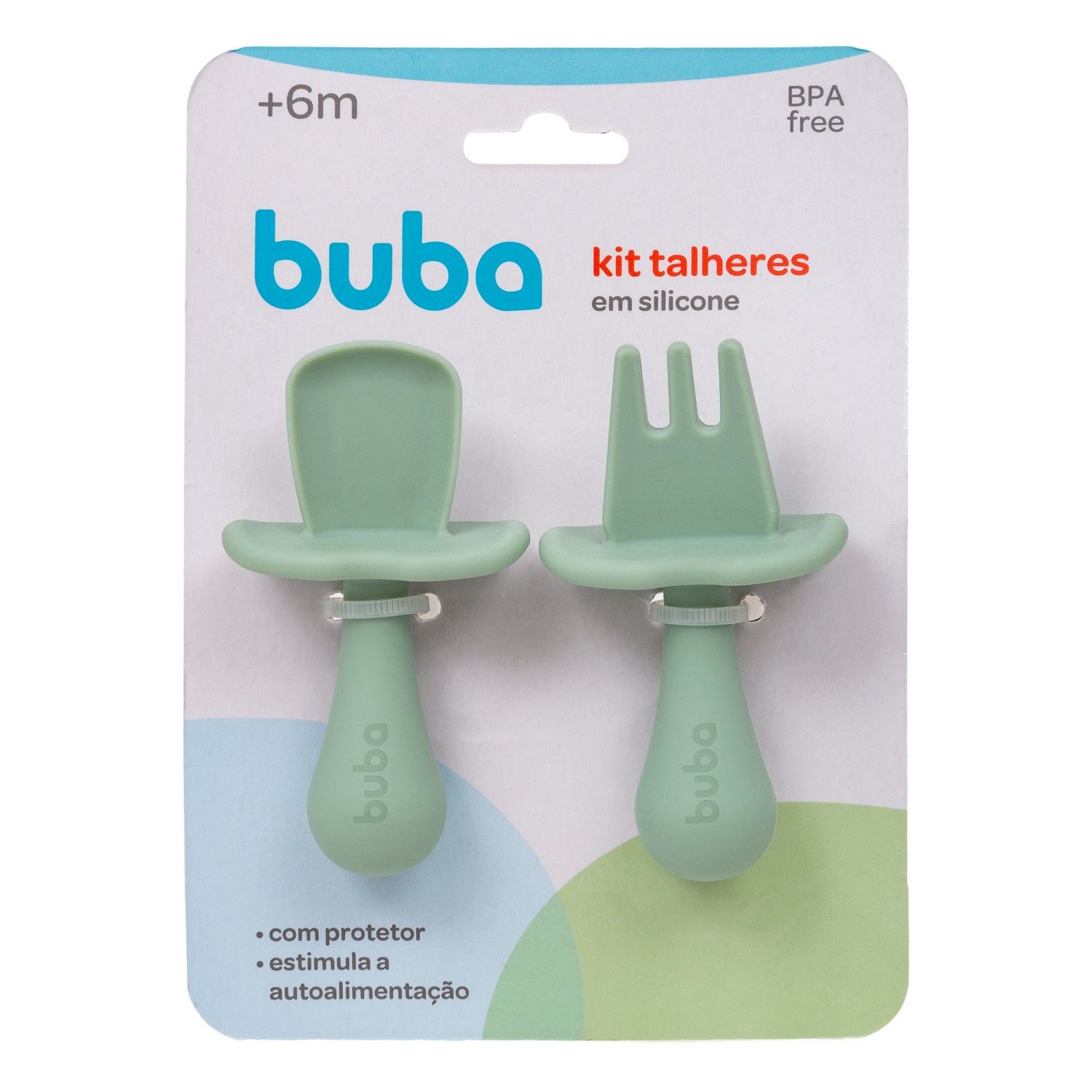 Kit Talher Silicone Azul