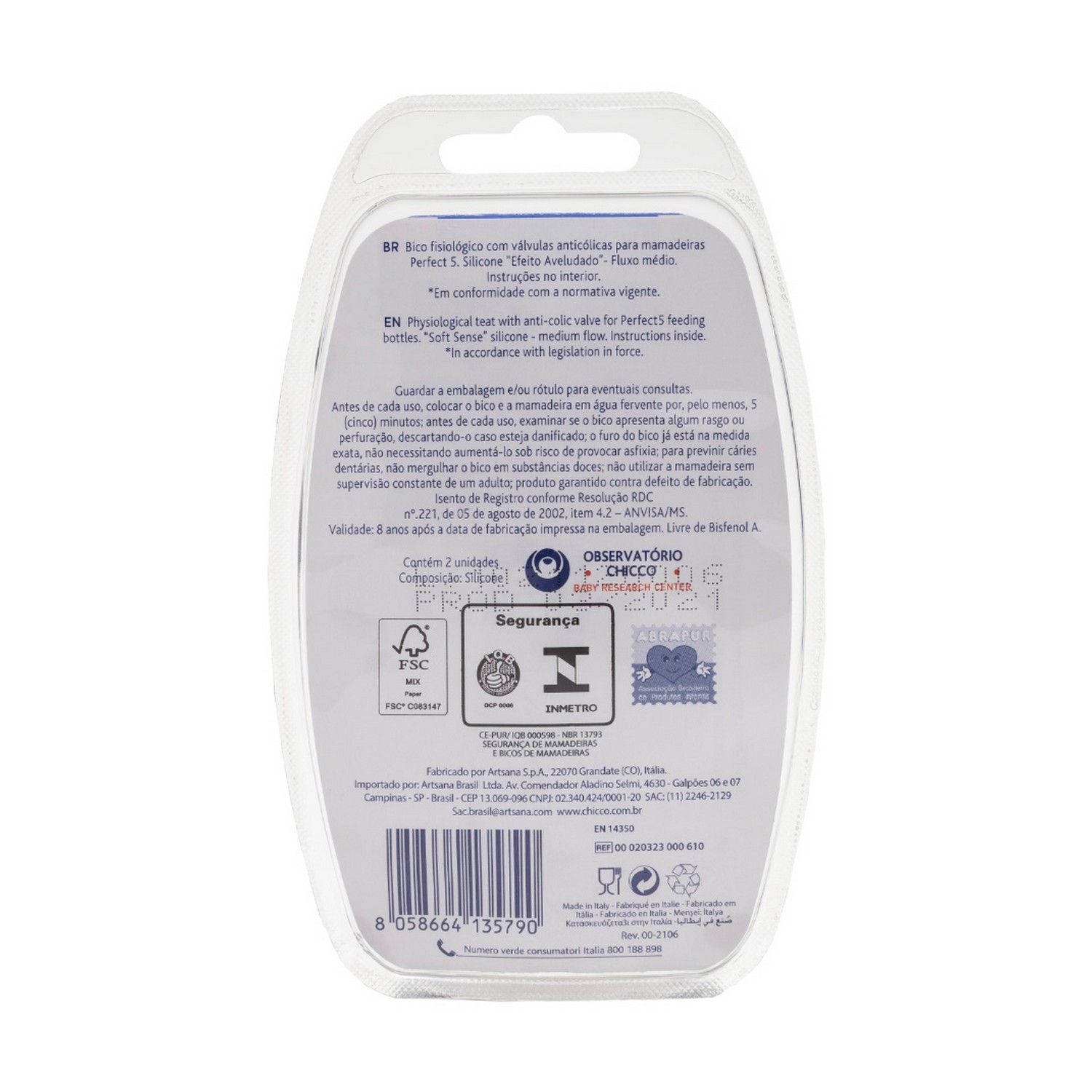 Kit Bico Physio Perfect 5 Fluxo Rápido 4+