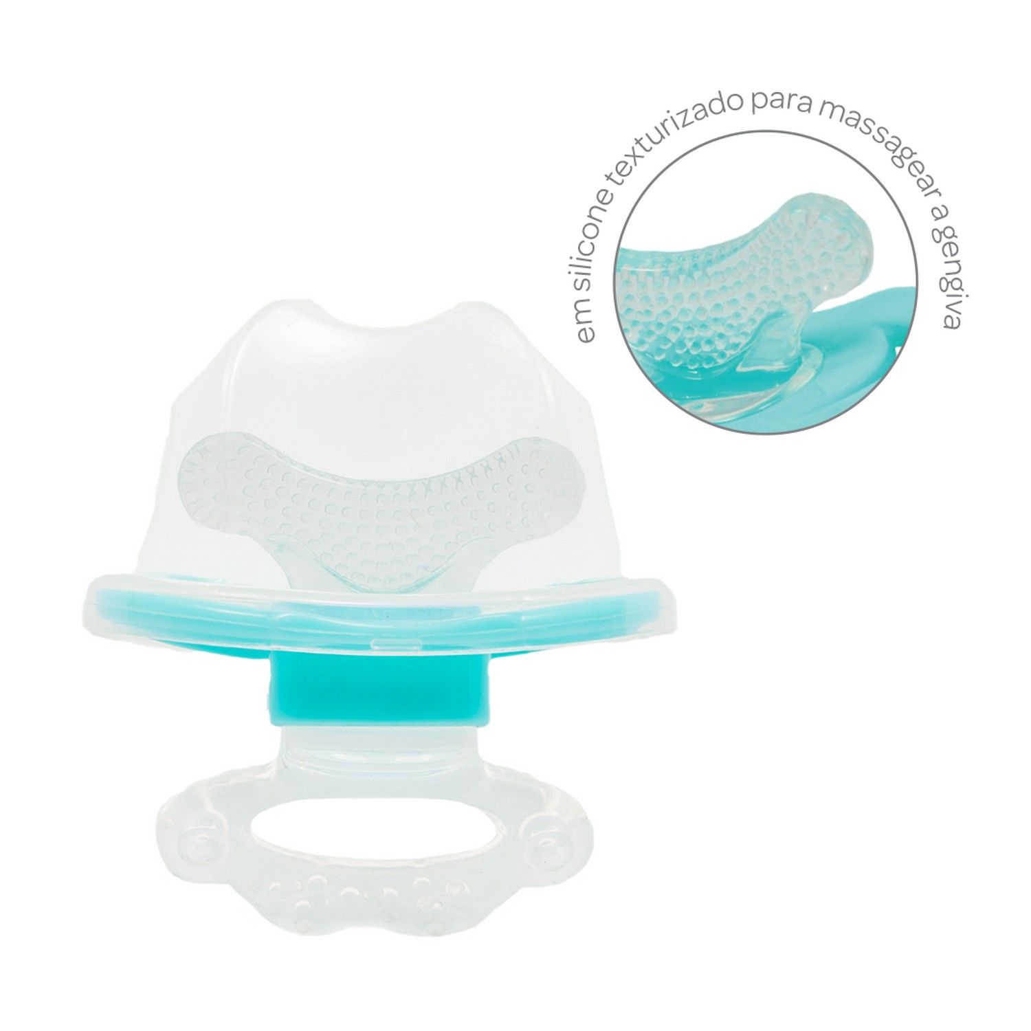 Mordedor com Massageador Azul e Verde