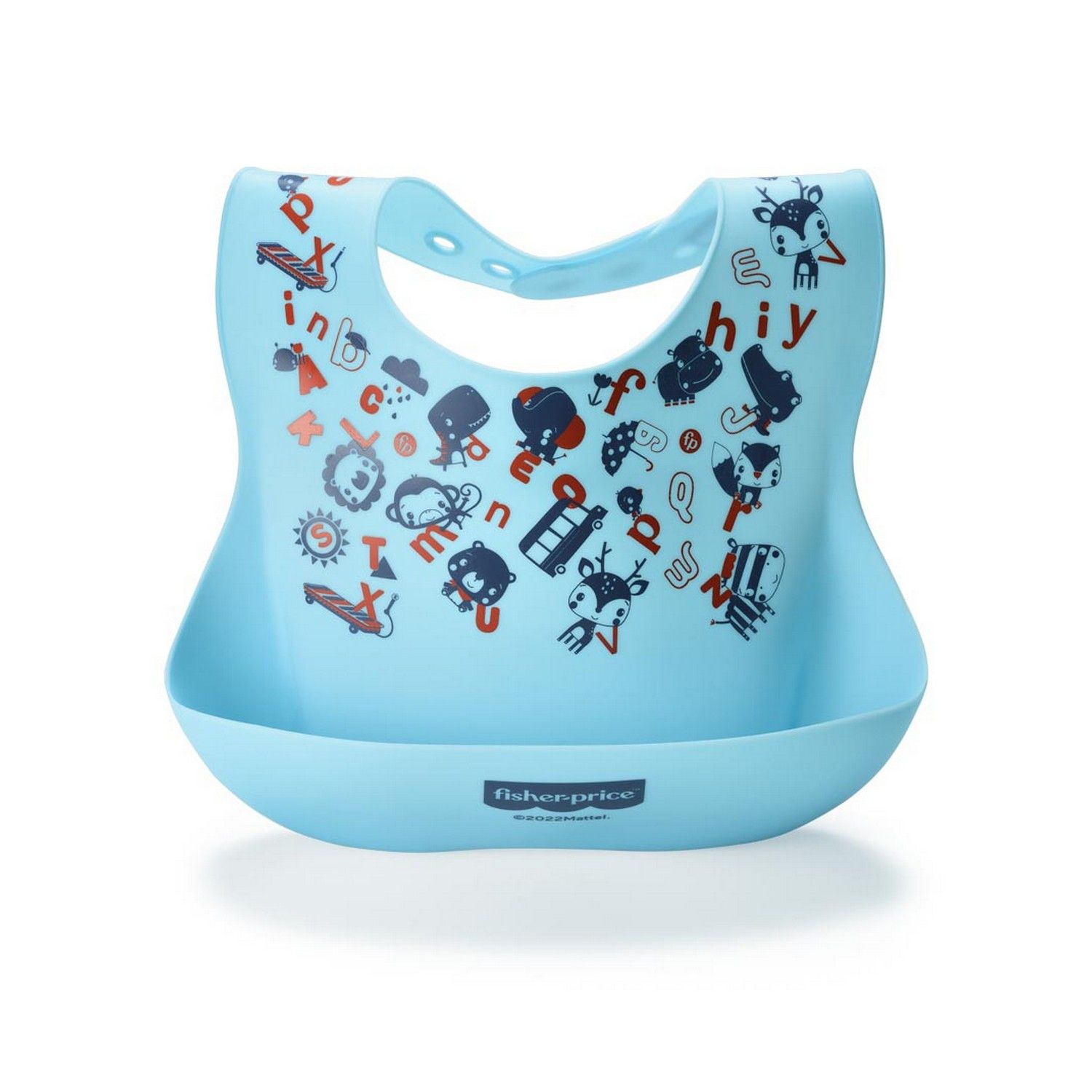 Babador de Silicone com Bolso Yummy Azul