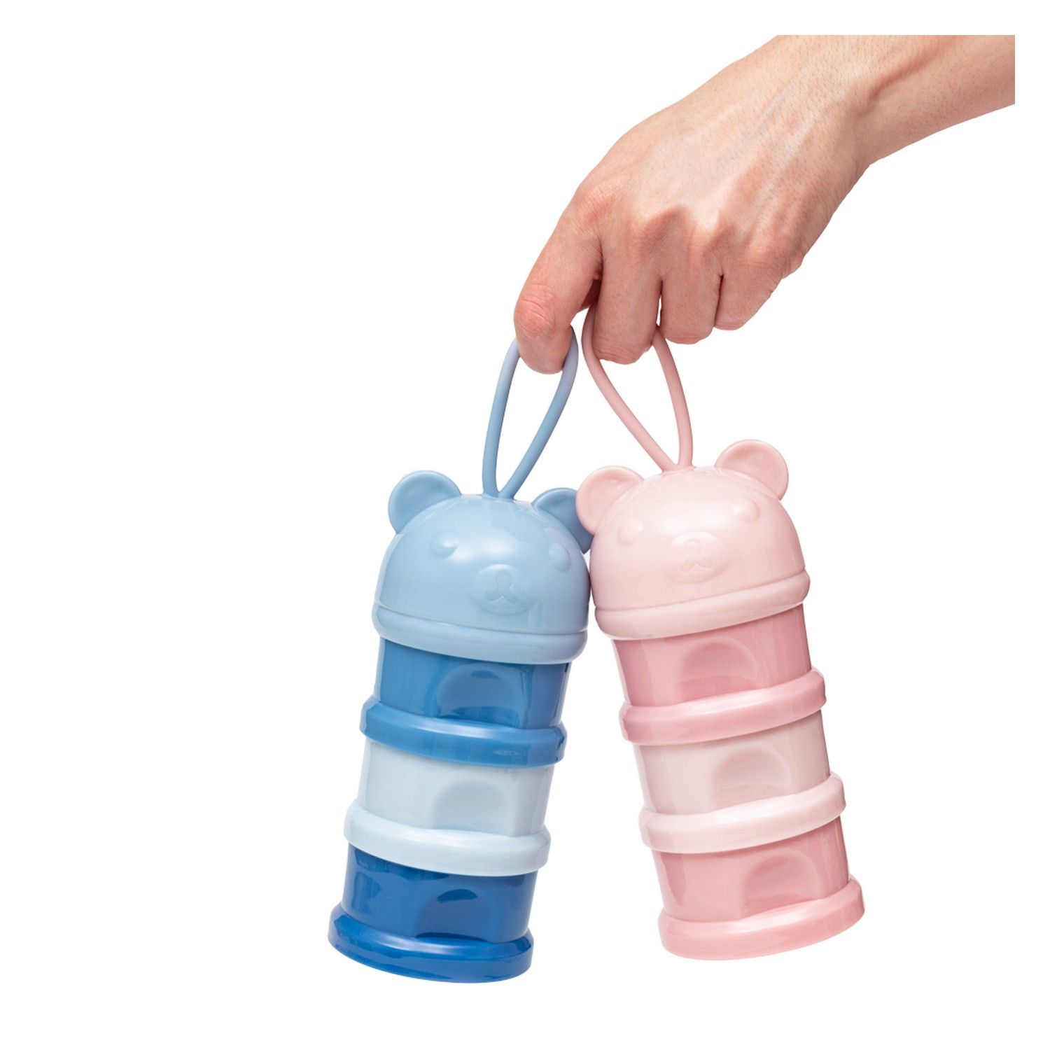 Potes Empilháveis para Leite em Pó e Snacks Azul