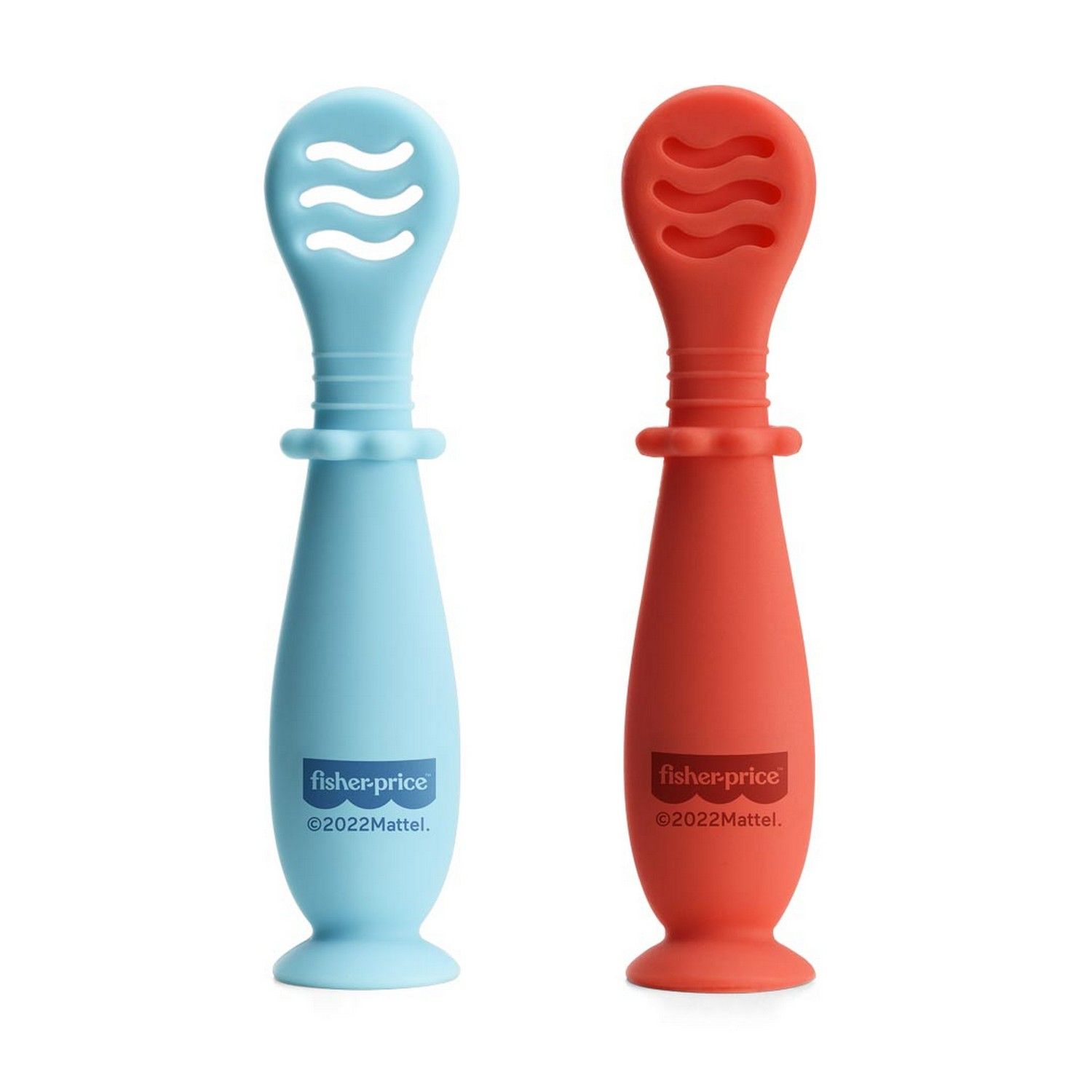 Kit Colher de Treinamento Ventosa Yummy Azul