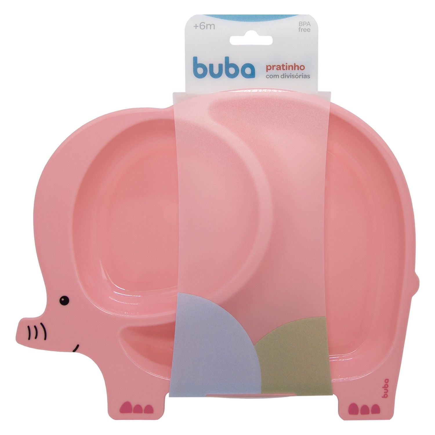 Pratinho com Divisórias Elefante Azul
