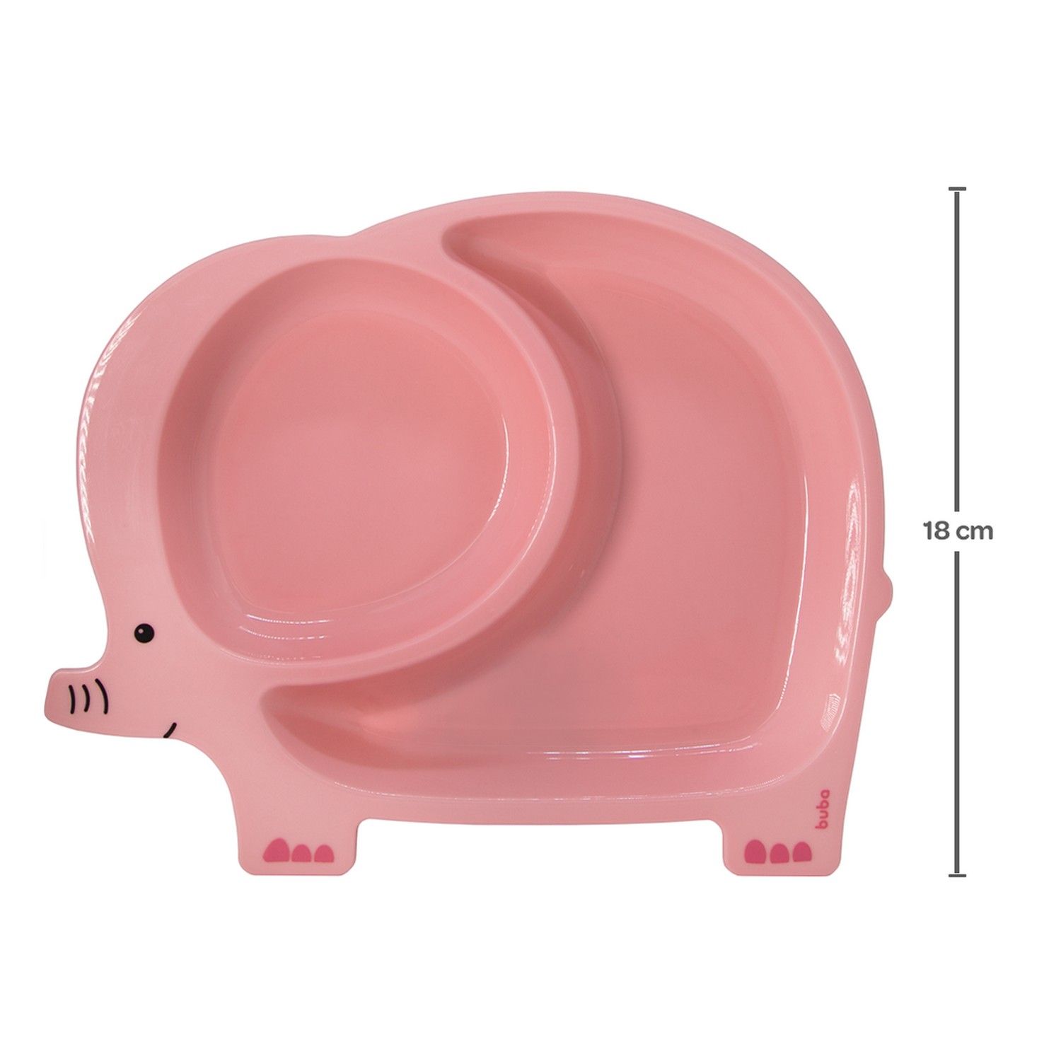 Pratinho com Divisórias Elefante Azul