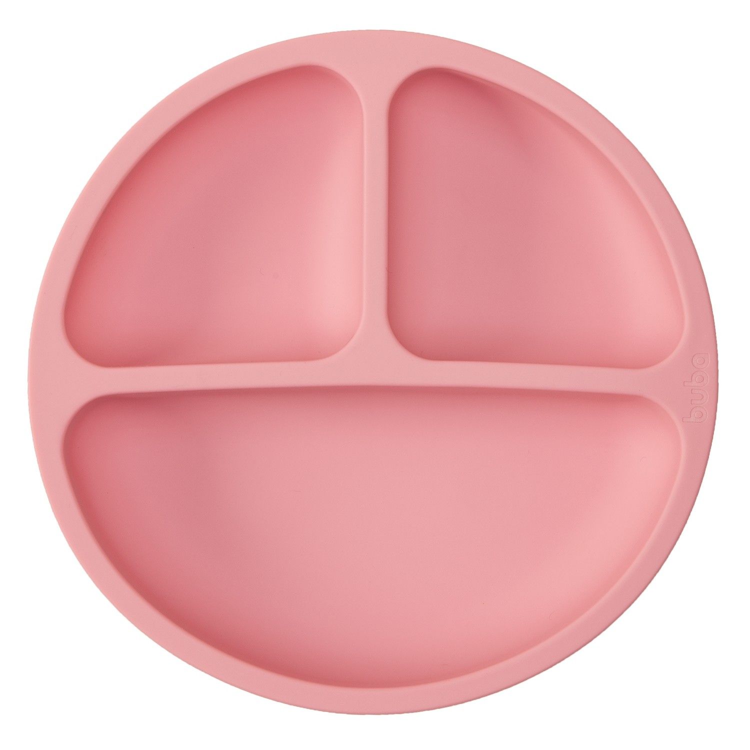 Pratinho de Silicone com Divisórias e Ventosa Azul