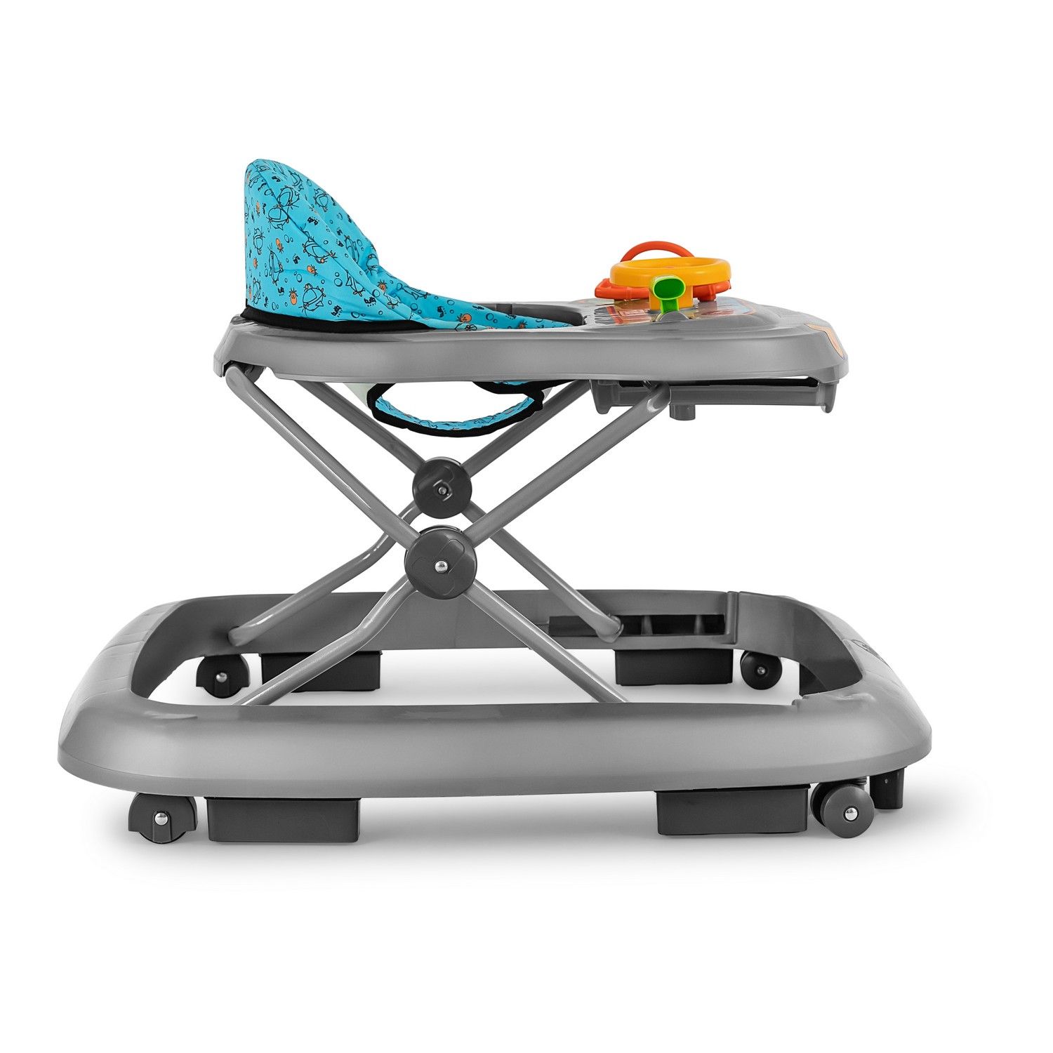 Andador Explorador Azul e Cinza