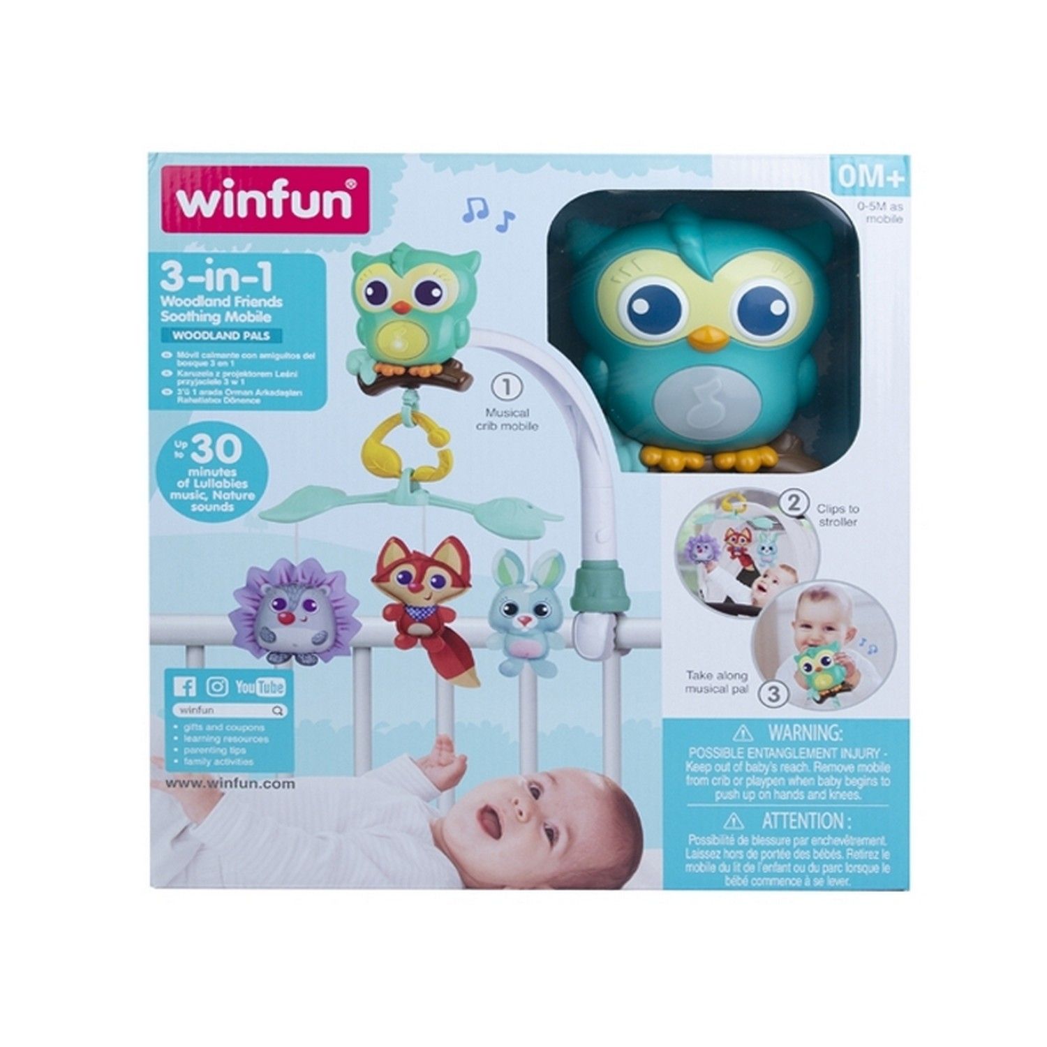 Móbile Musical Bichinhos da Floresta