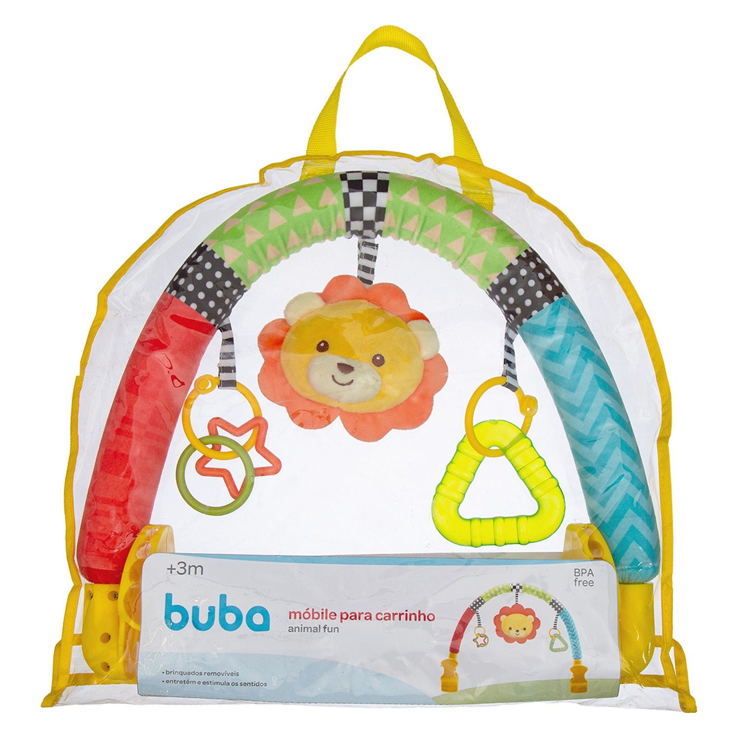 Móbile para Carrinho Animal Fun Leão