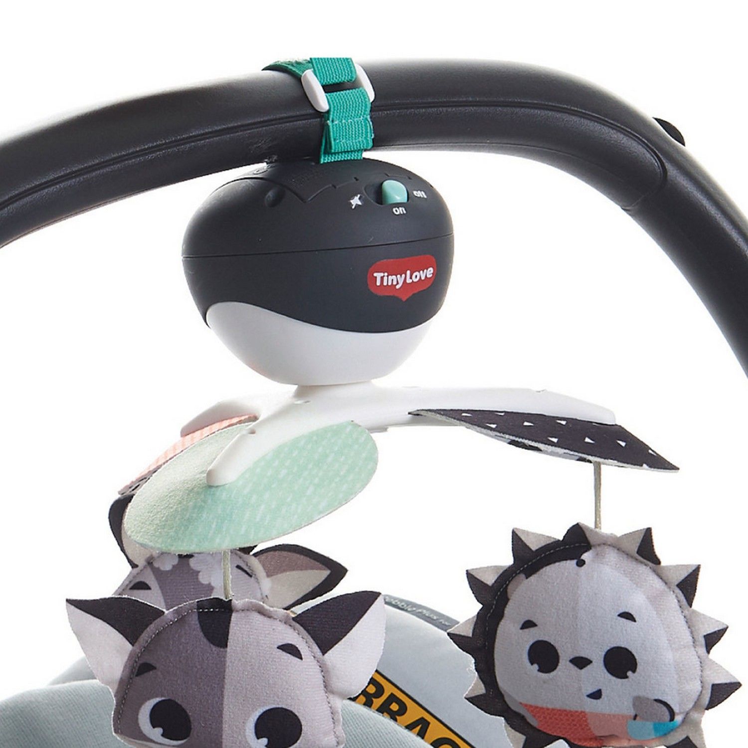 Móbile Musical Bichinhos da Floresta Preto e Branco