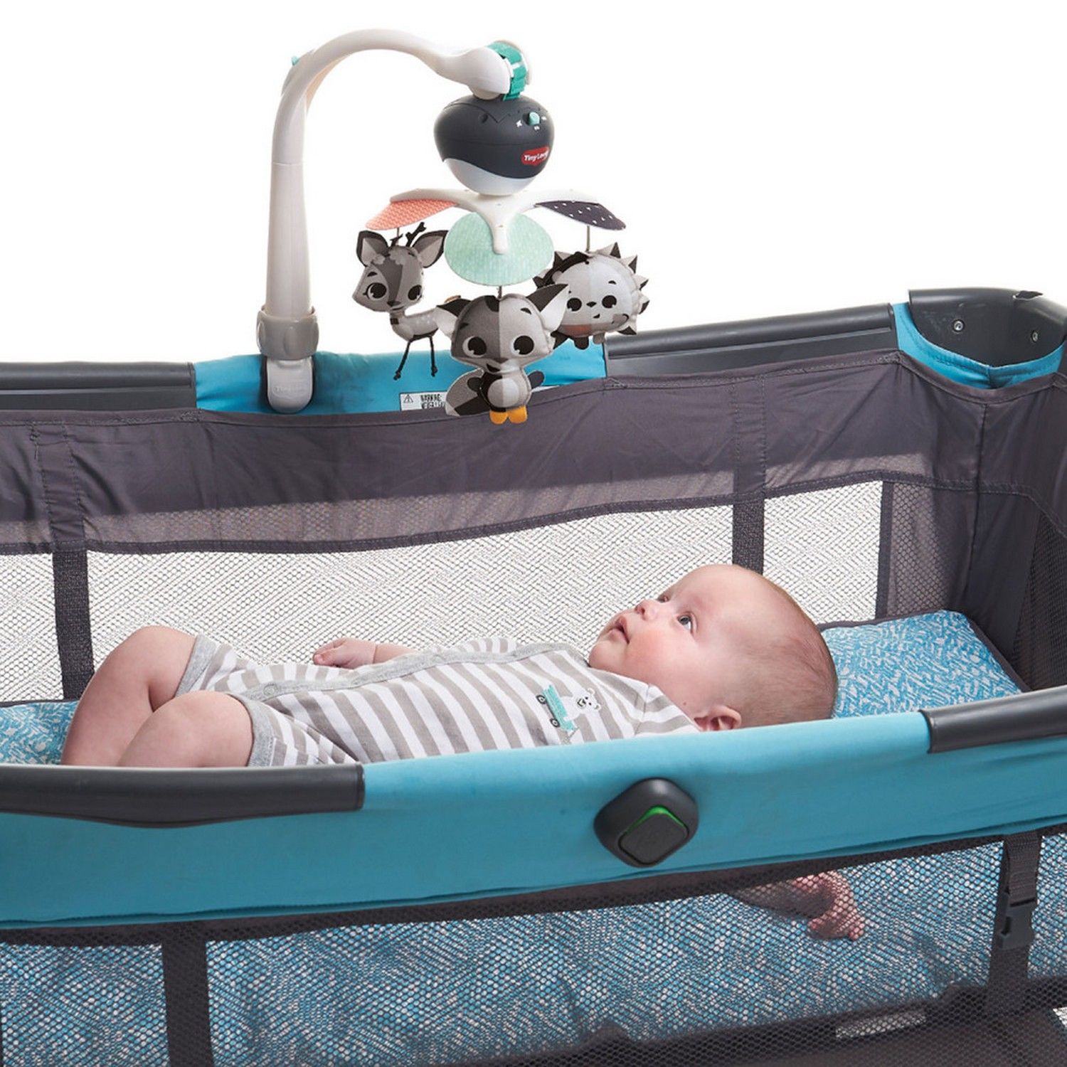 Móbile Musical Bichinhos da Floresta Preto e Branco