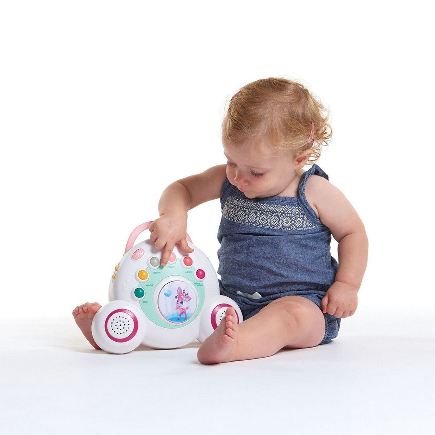 Móbile Musical 2 em 1 Bichinhos Safari Rosa