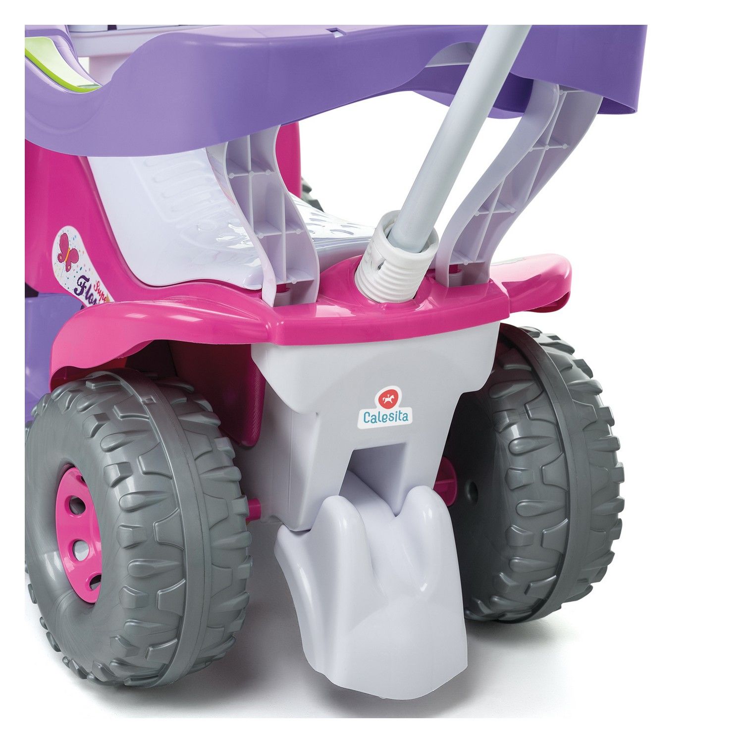 Quadriciclo com Empurrador Super Flower