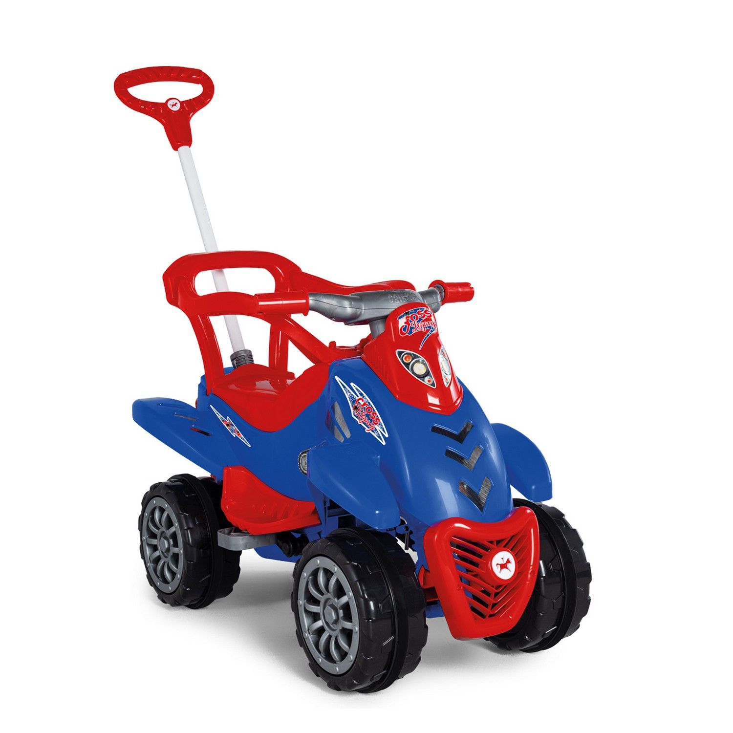 Quadriciclo com Empurrador Cross Legacy Azul