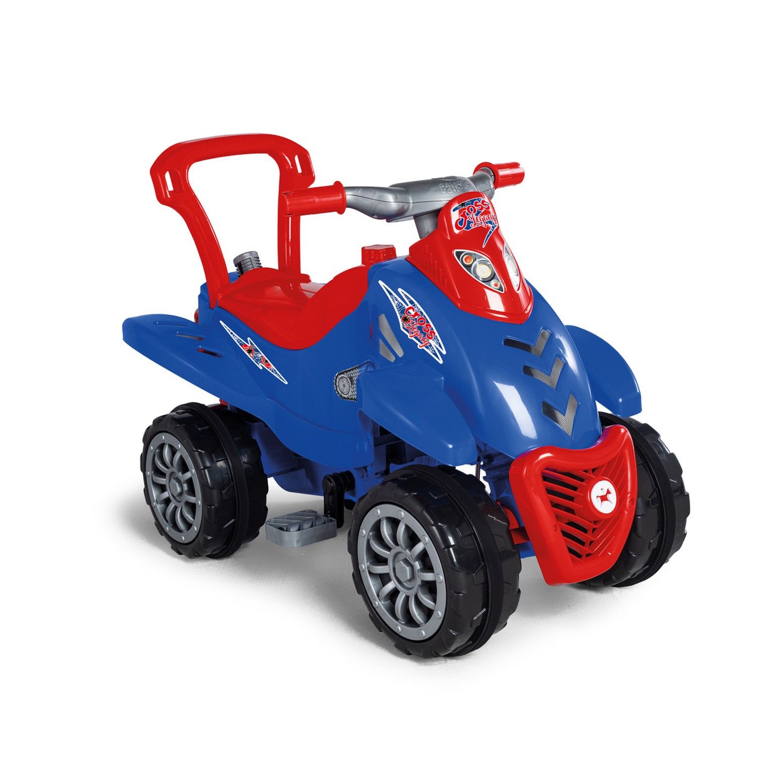 Quadriciclo com Empurrador Cross Legacy Azul