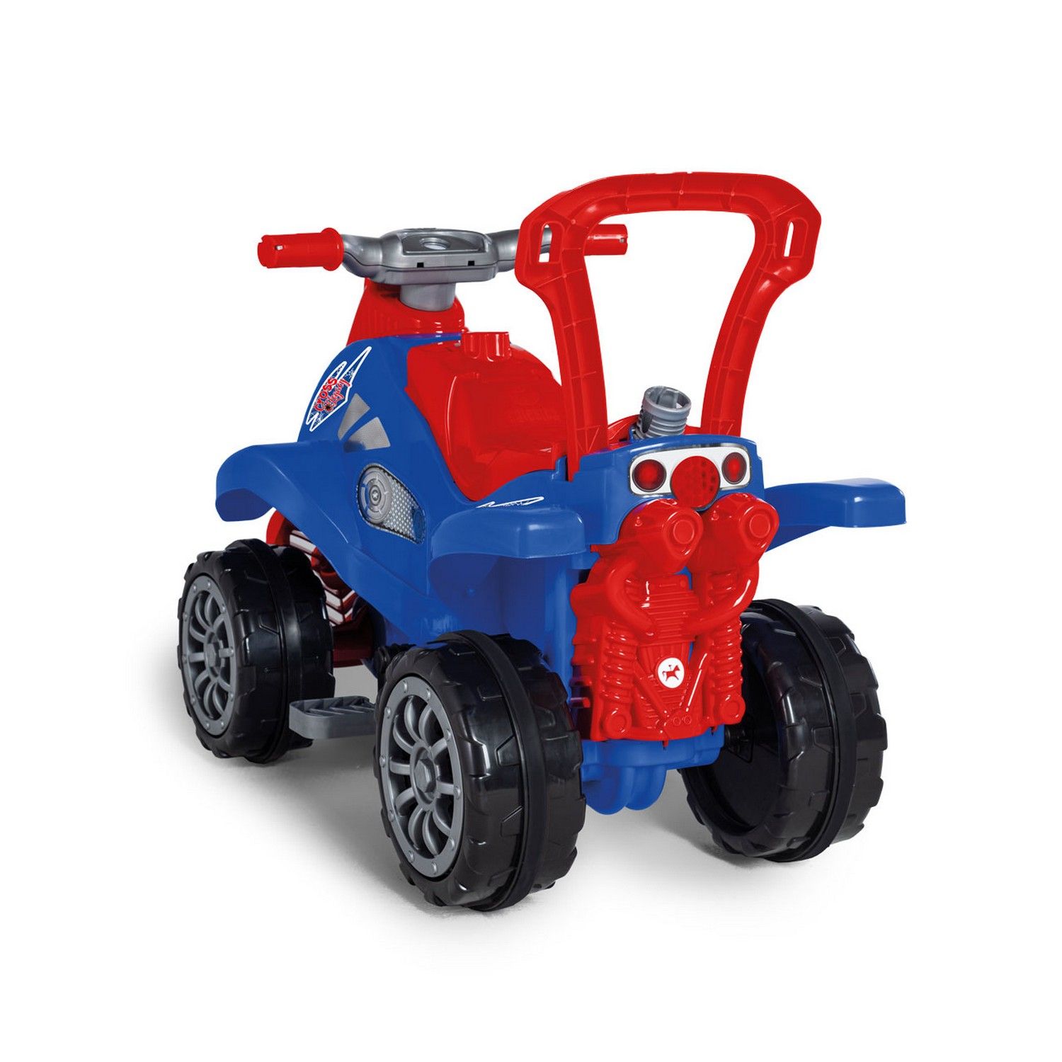 Quadriciclo com Empurrador Cross Legacy Azul