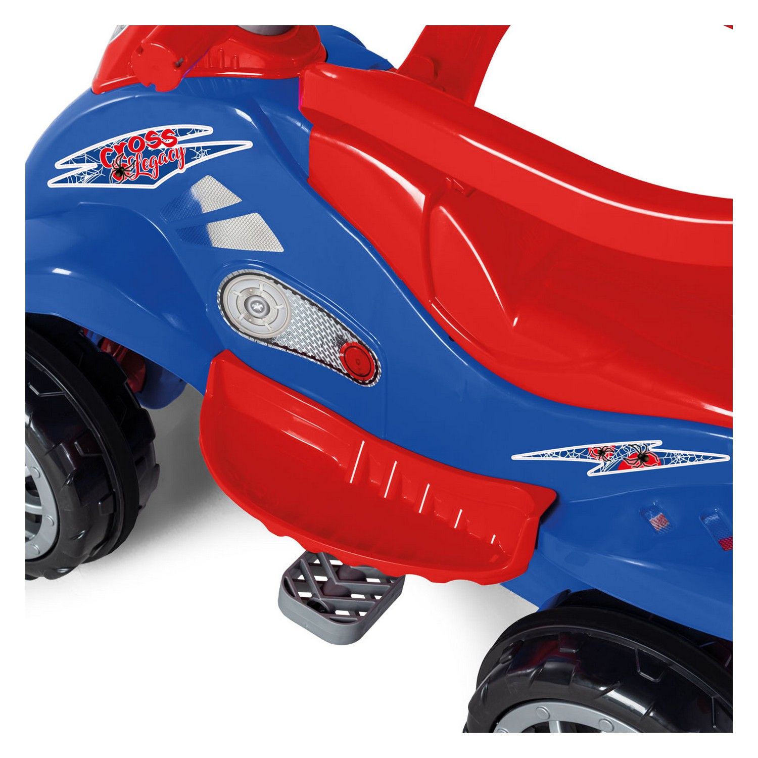 Quadriciclo com Empurrador Cross Legacy Azul