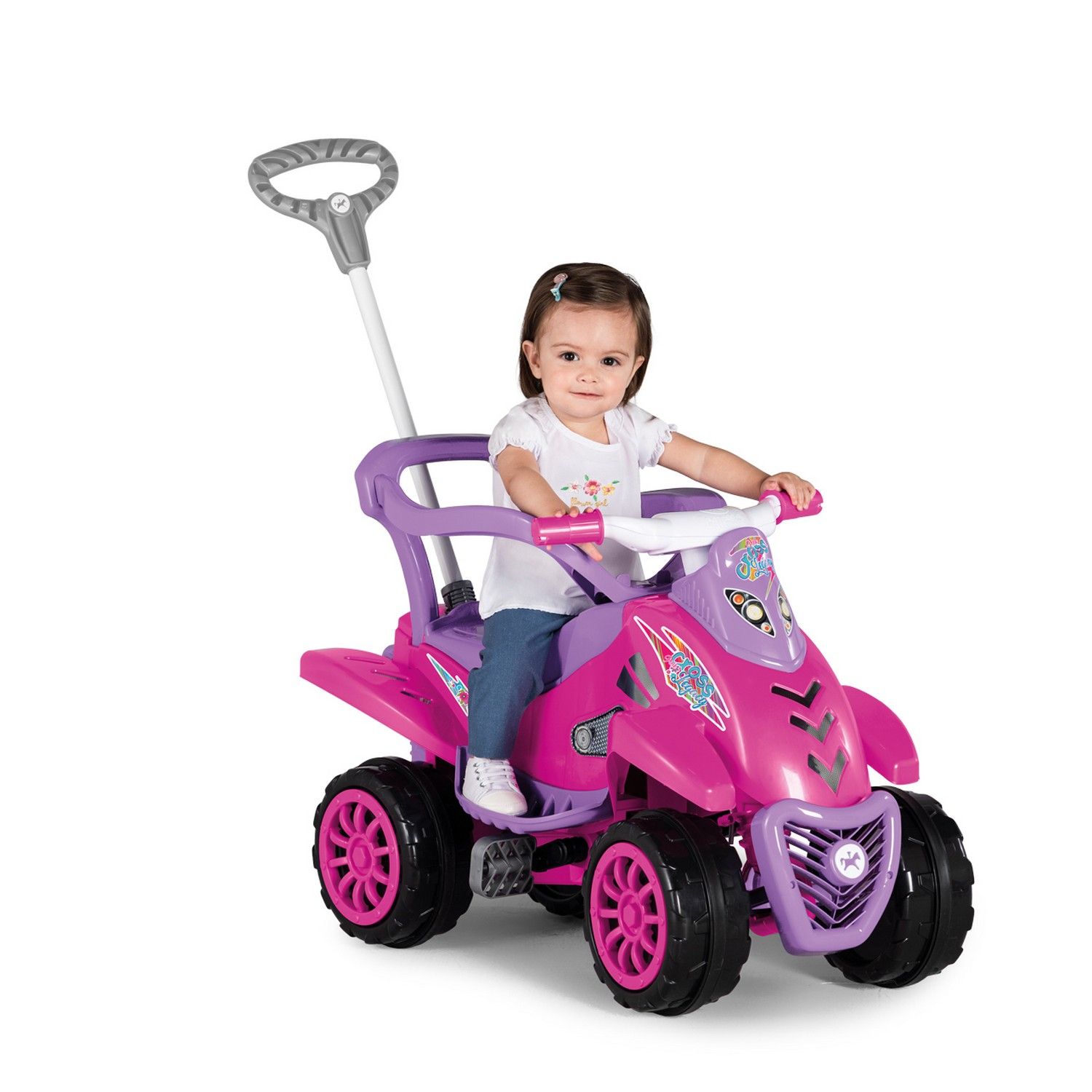 Quadriciclo com Empurrador Cross Legacy Azul