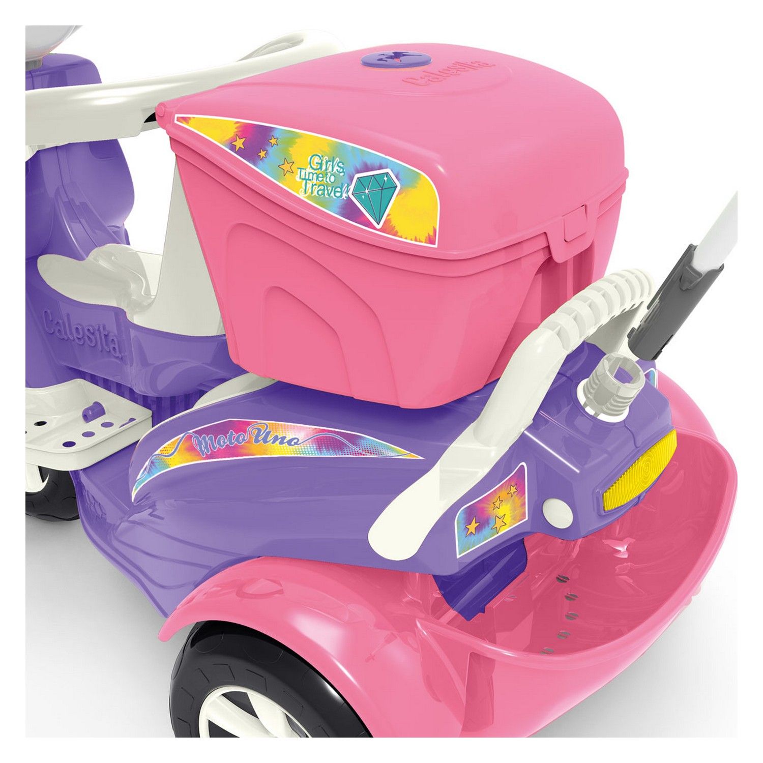 Triciclo com Empurrador Moto Uno