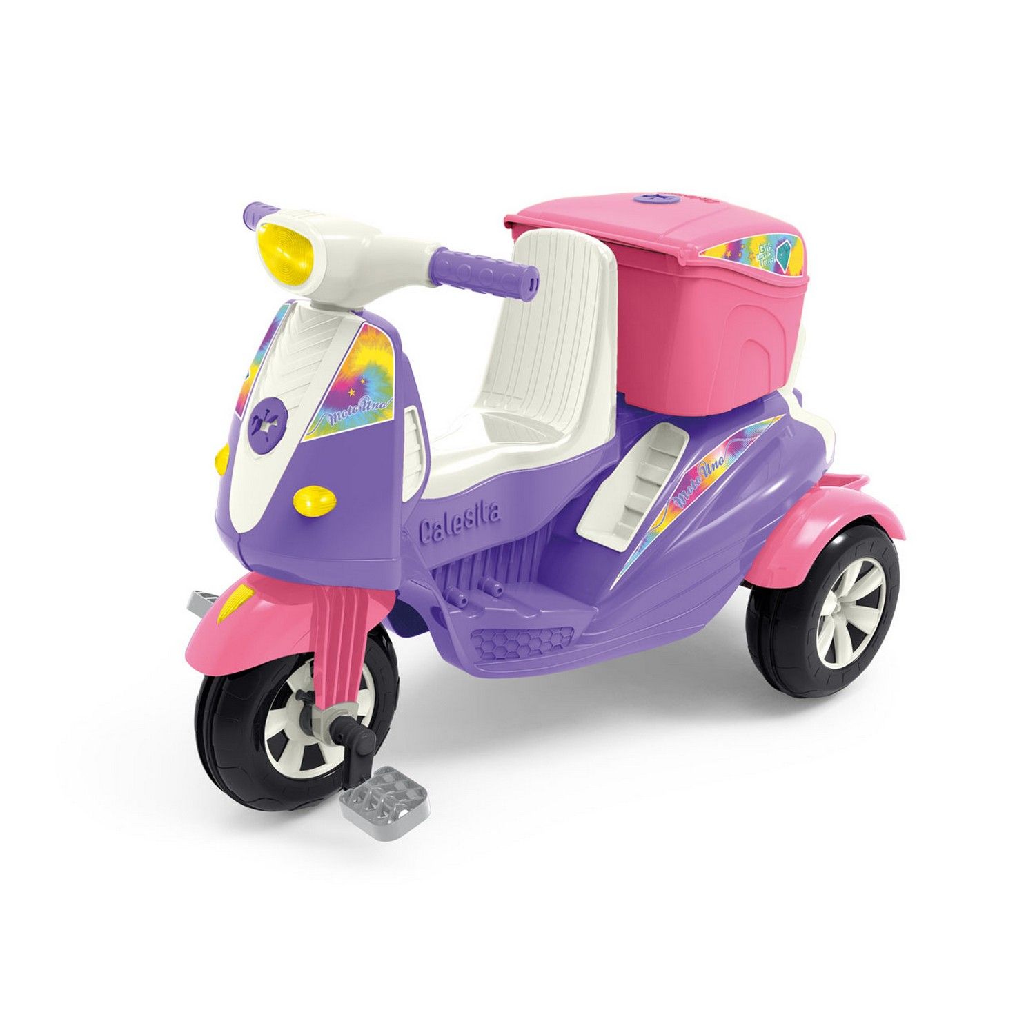 Triciclo com Empurrador Moto Uno