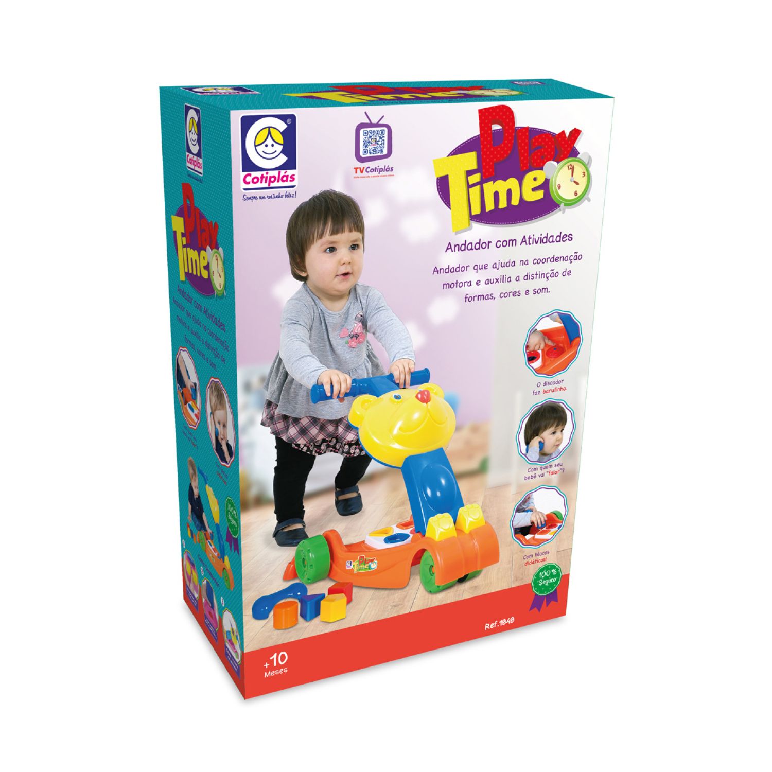 Andador Ursinho Azul