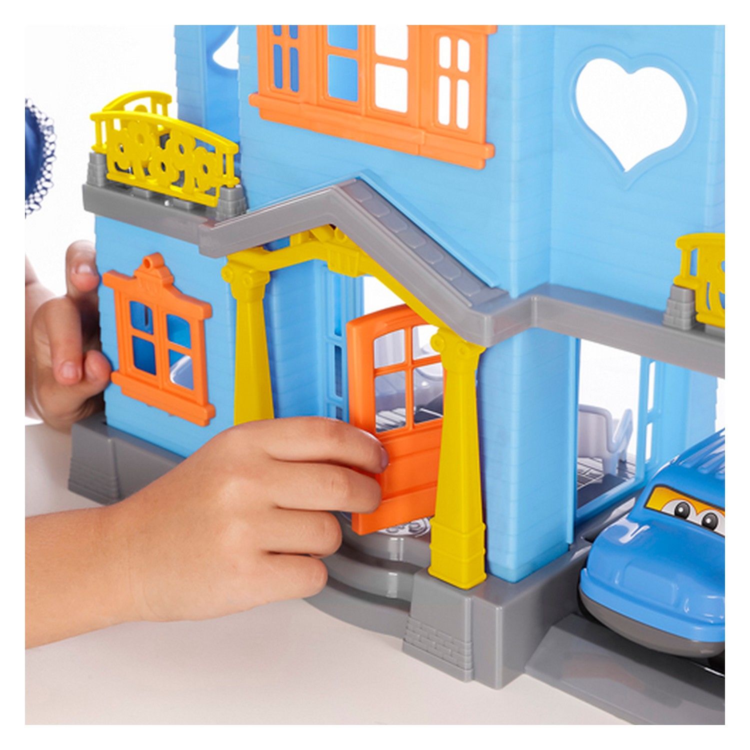 Casa de Brinquedo com Bonecos e Acessórios Azul