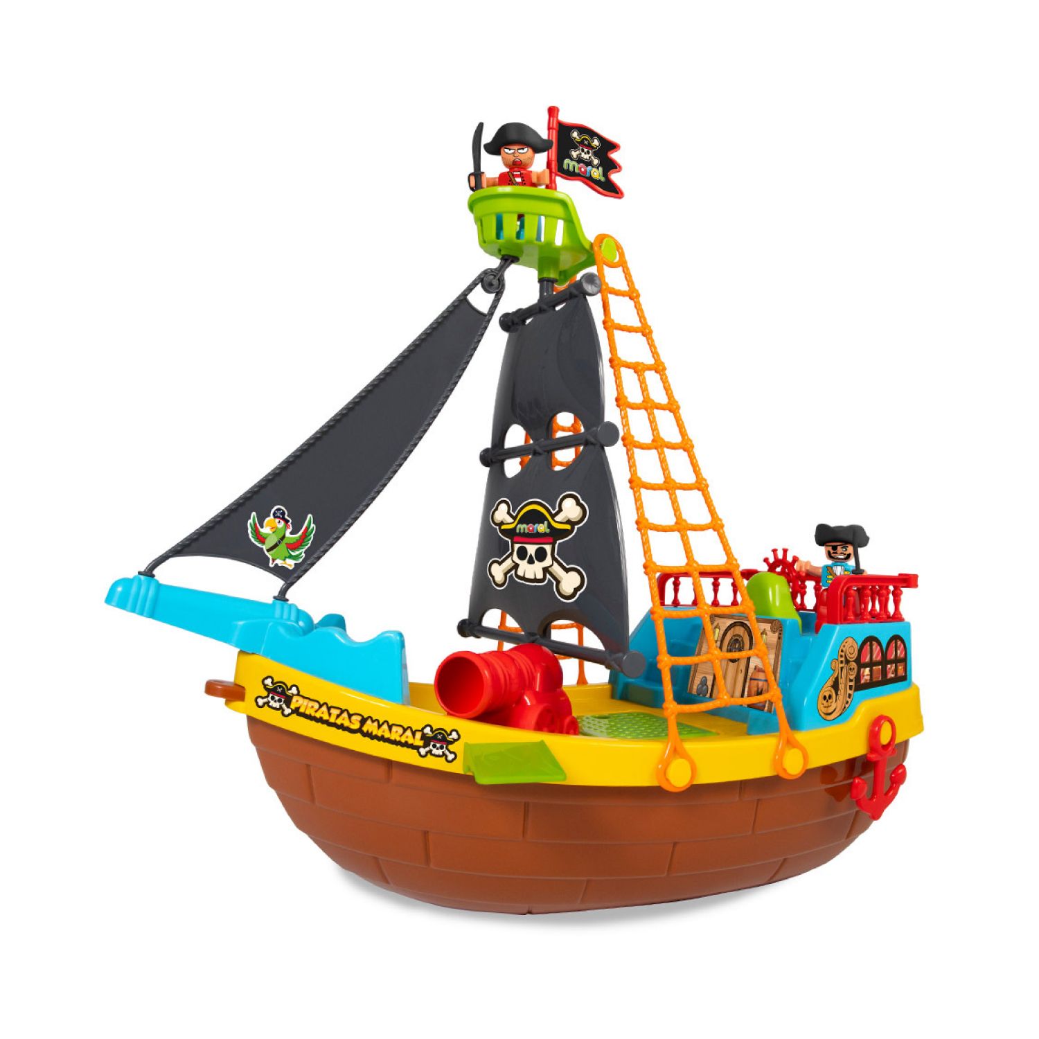 Navio Pirata com Bonecos e Acessórios
